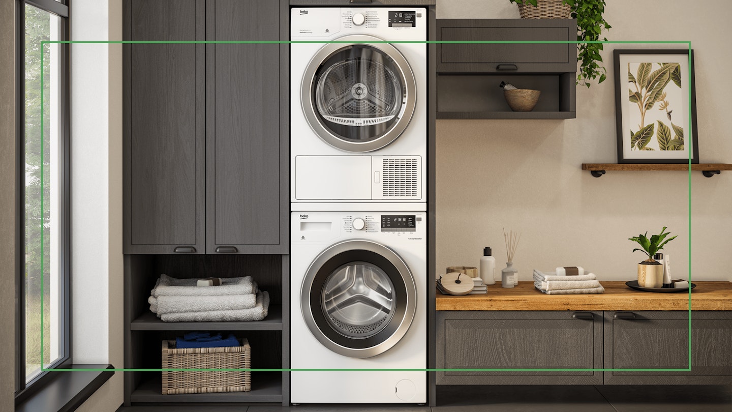 Сушильная машина beko в колонну. Dryer Beko ds8439tx. Сушильная машина Beko 7312. Стеллаж для стиральной и сушильной машины. Стиральная машина в интерьере.
