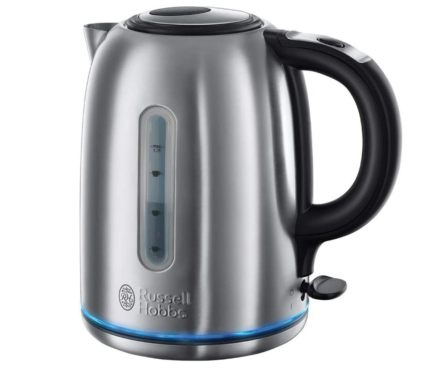  Russell Hobbs 20460 Quiet Boil Kettle, Brushed Stainless Steel, 3000W, 1.7 Litres