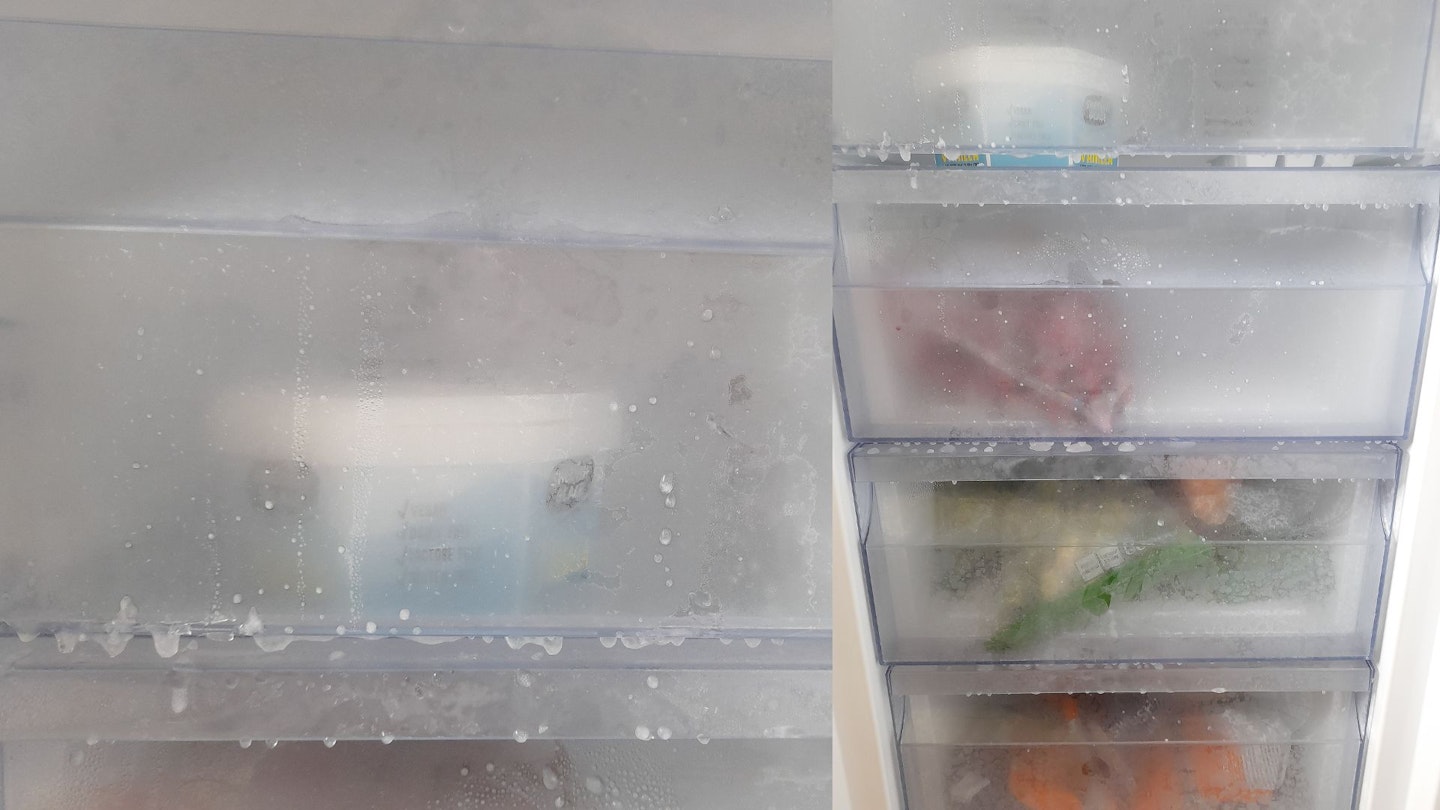 Ice droplet build up in the freezer