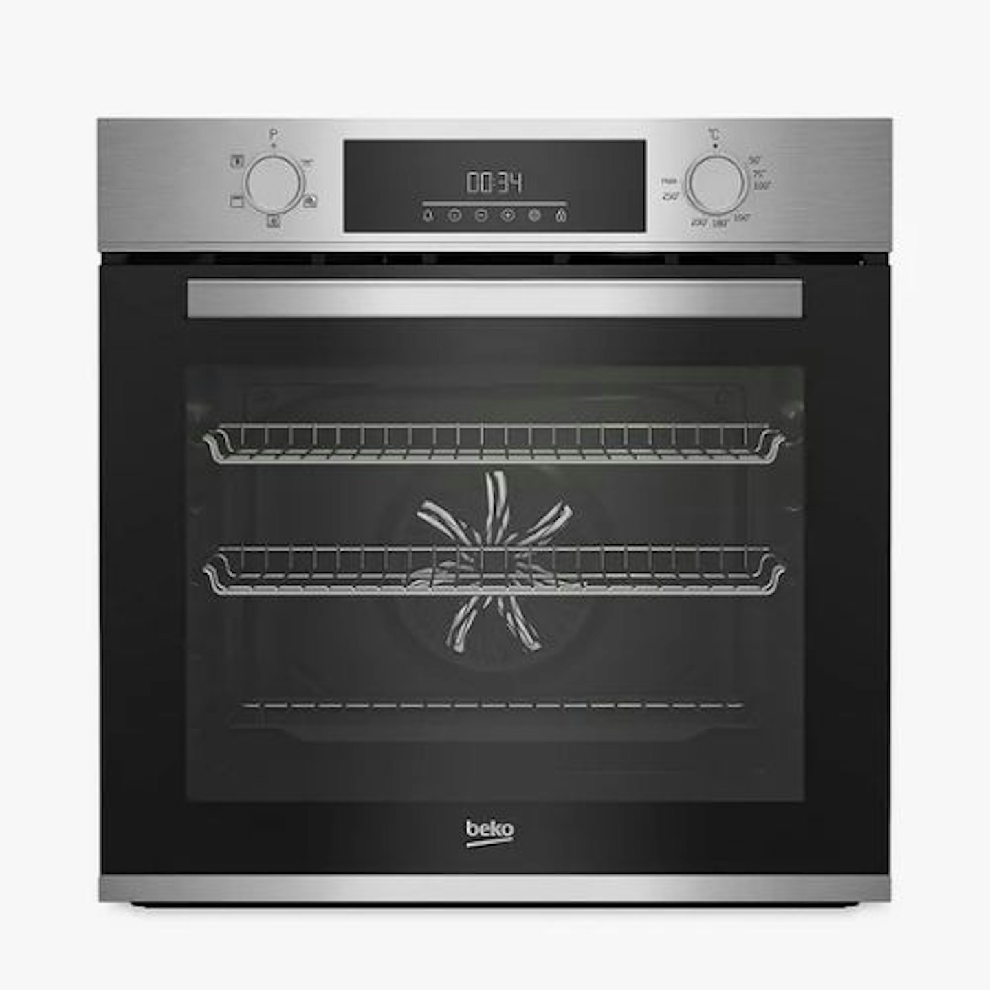Beko BBAIF22300X Built In Single Electric Oven, Stainless Steel