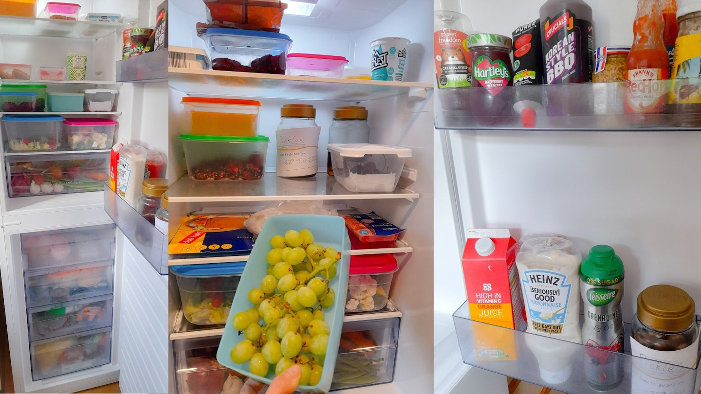 Capacity of the Indesit 50/50 fridge freezer