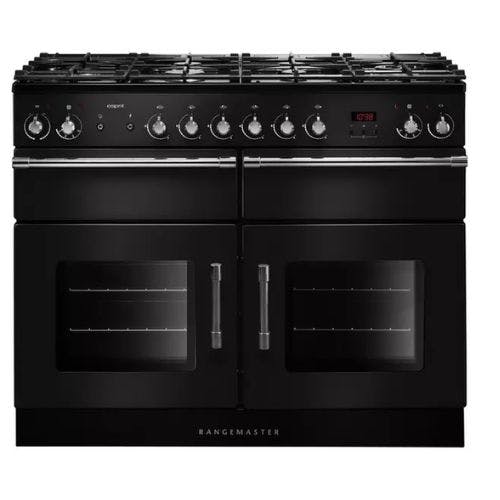 Consider The Best Range Cookers   RANGEMASTER Esprit ESP110DFFBLC 110 Dual Fuel Range Cooker Black 