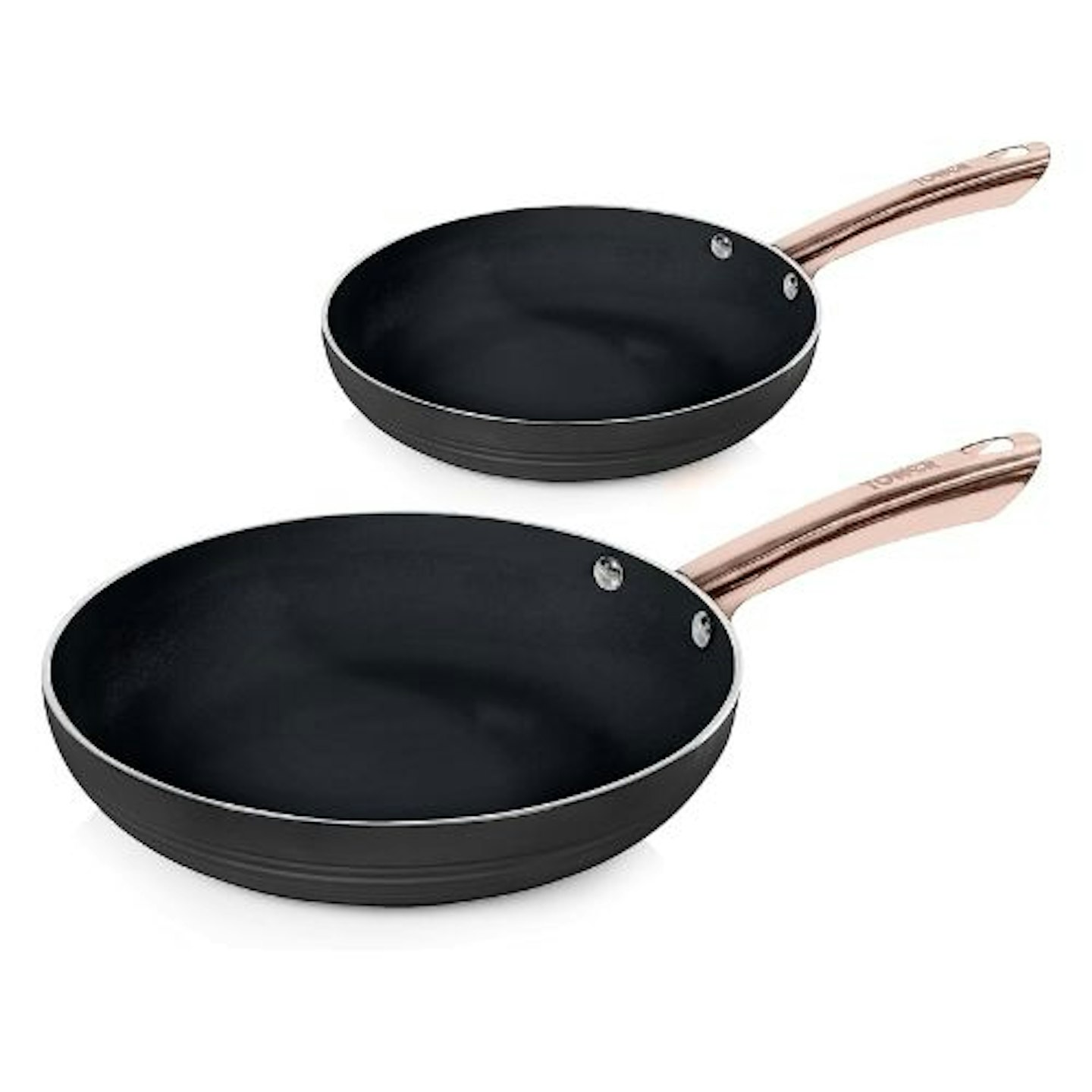 Tower Induction Frying Pan Set in Rose Gold