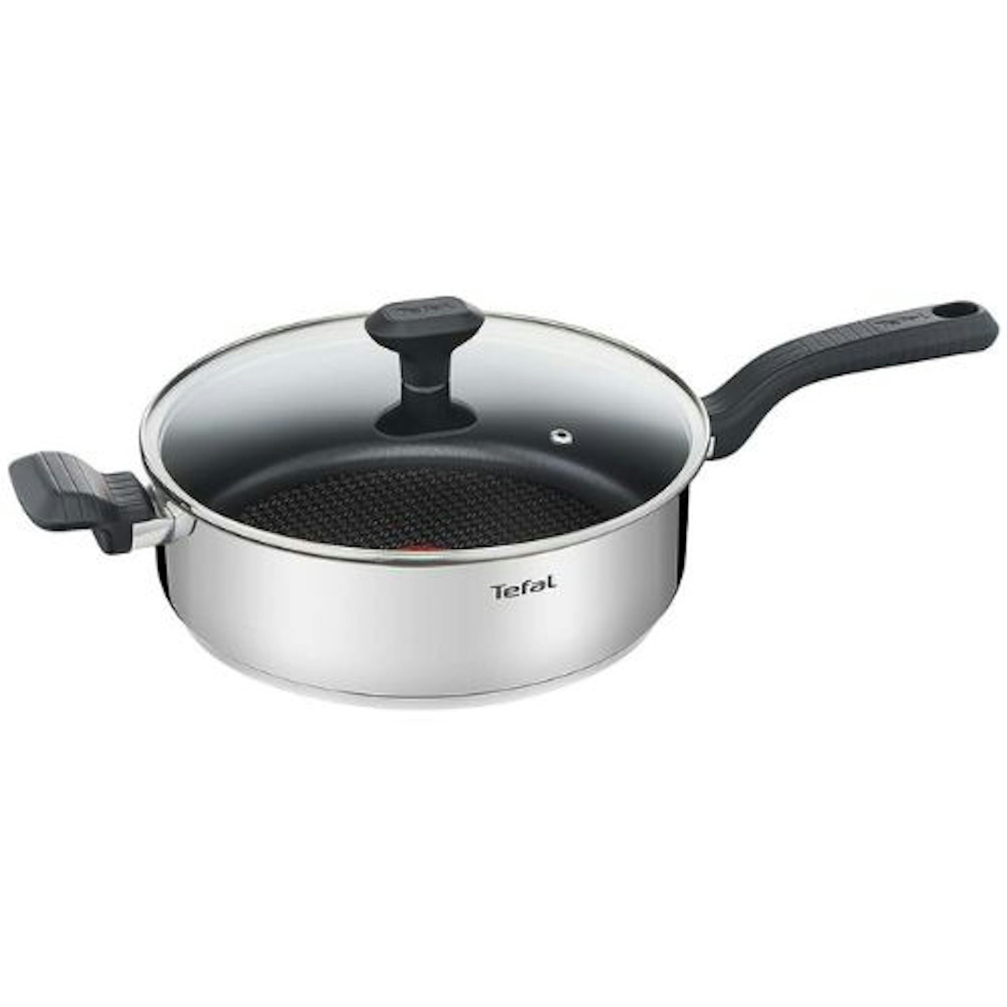 Tefal 26cm Comfort Max Stainless Steel Non-stick Saute Pan and Lid