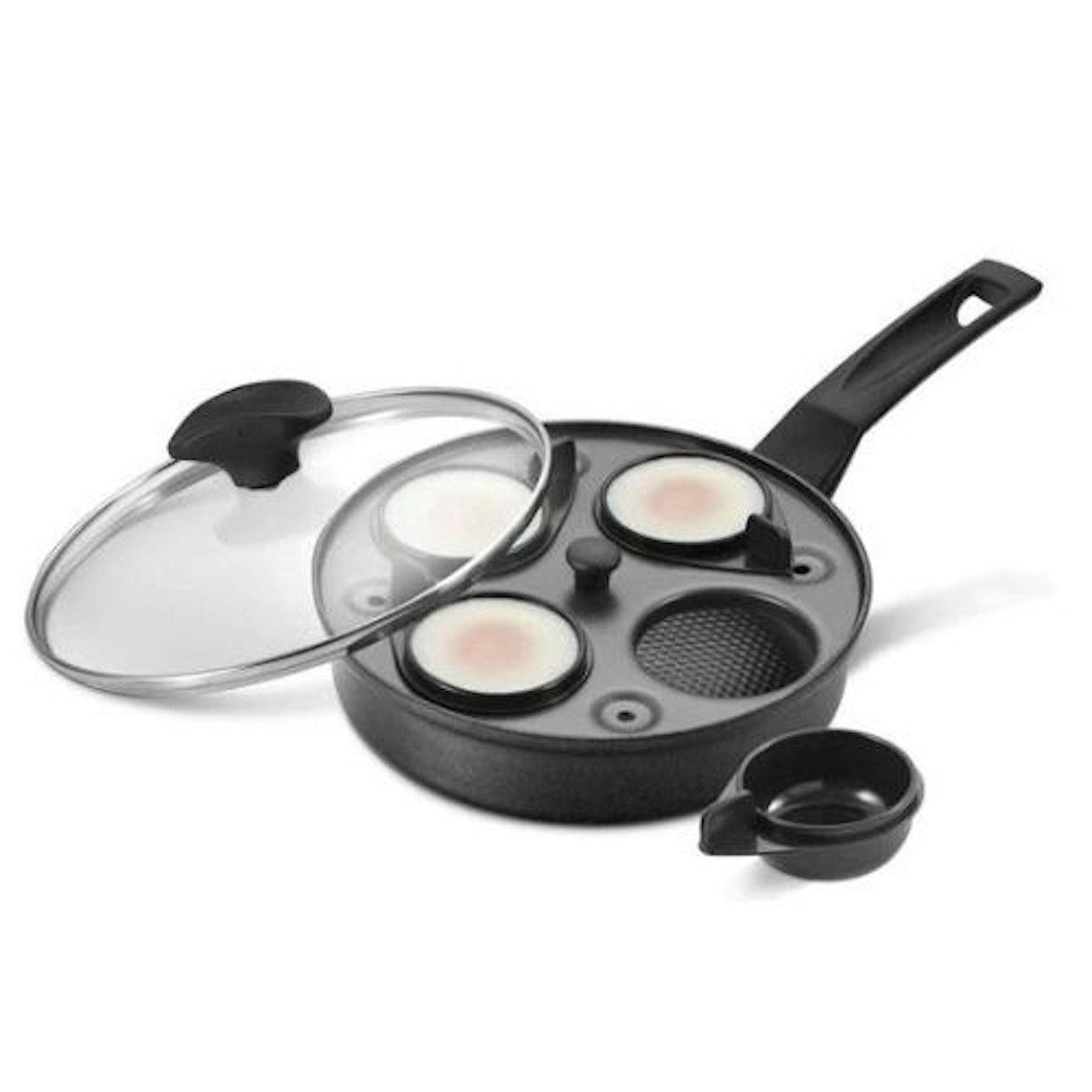 Eggssentials Egg Poacher Pan Nonstick Coating - Poached Egg Cooker,  Stainless