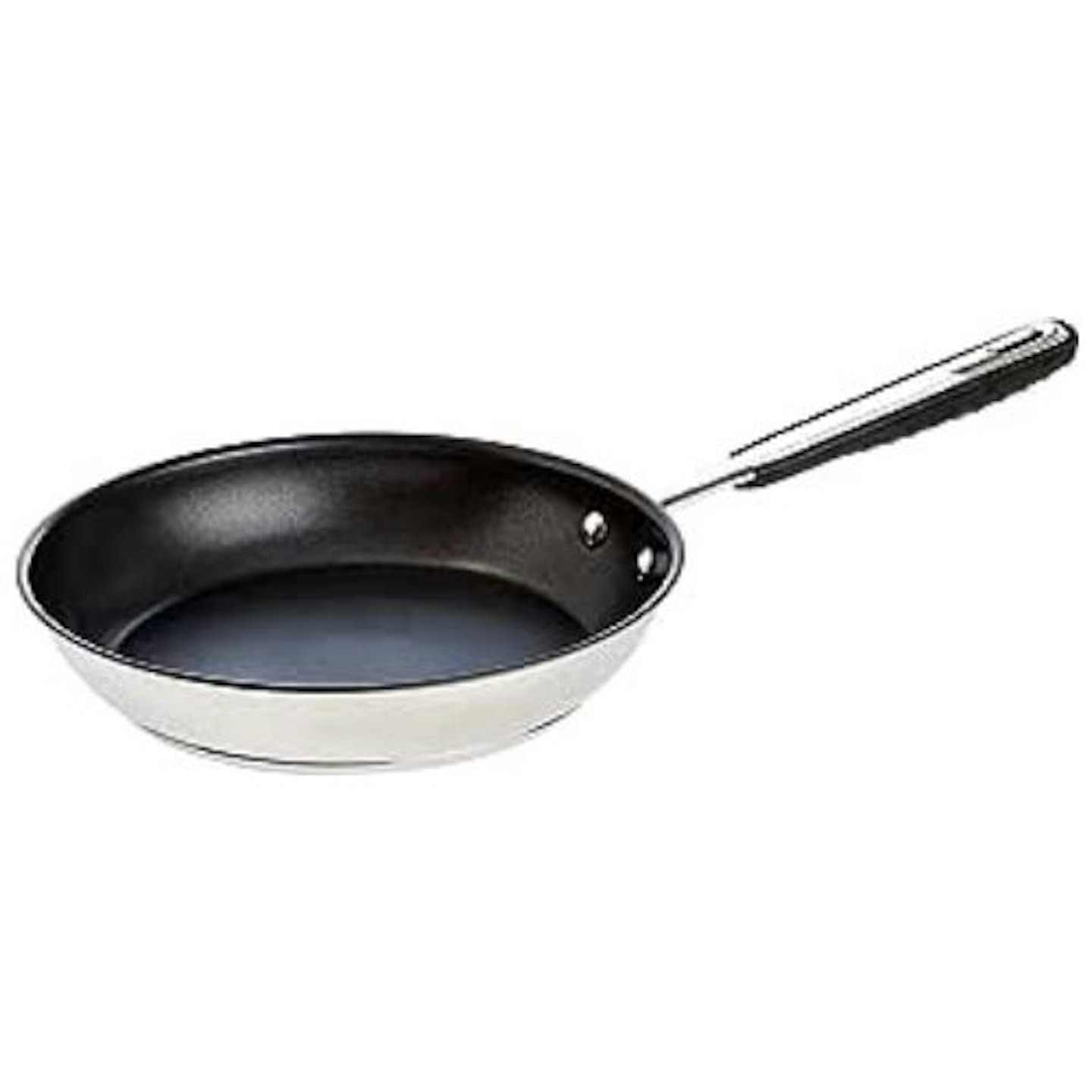 Amazon Basics Stainless Steel Frying Pan With Non-Stick Coating