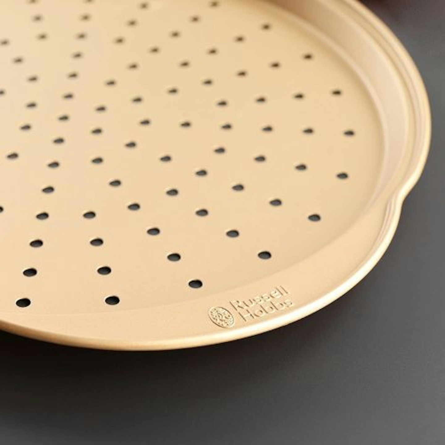 Russell Hobbs RH02338GEU7 Pizza Tray – Non-Stick Round Oven Pan, Carbon Steel Perforated