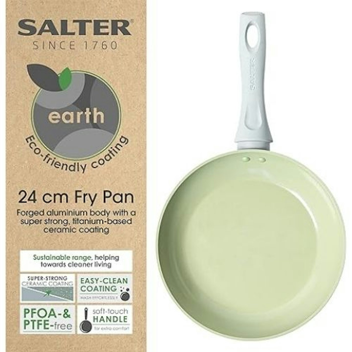 Salter Earth Forged Aluminium 24cm Frying Pan