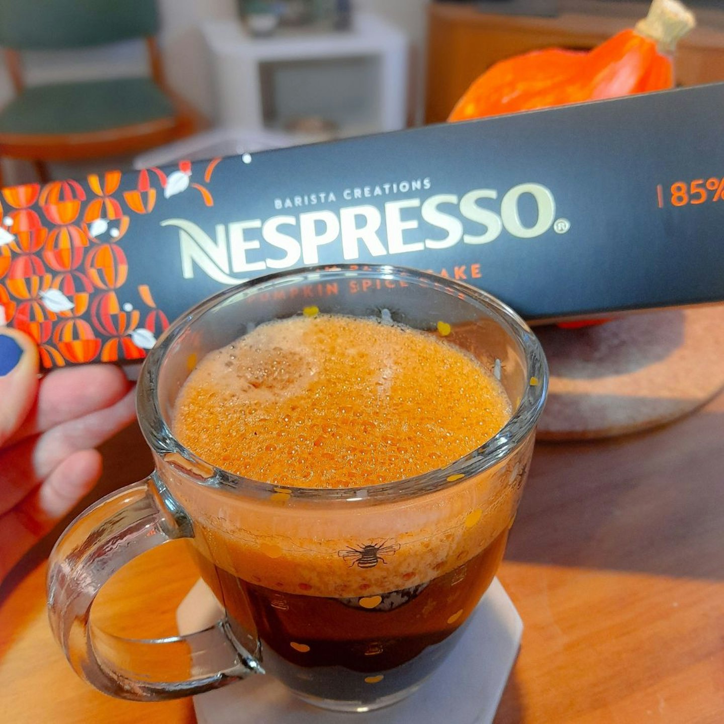 Nespresso Pumpkin Spice Cake tested