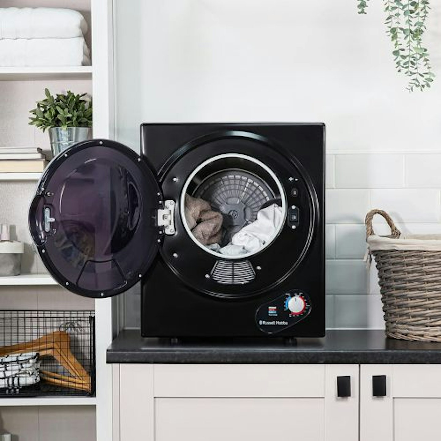 Russell Hobbs RH3VTD800B Black 2.5kg Compact Mini Vented Tumble Dryer