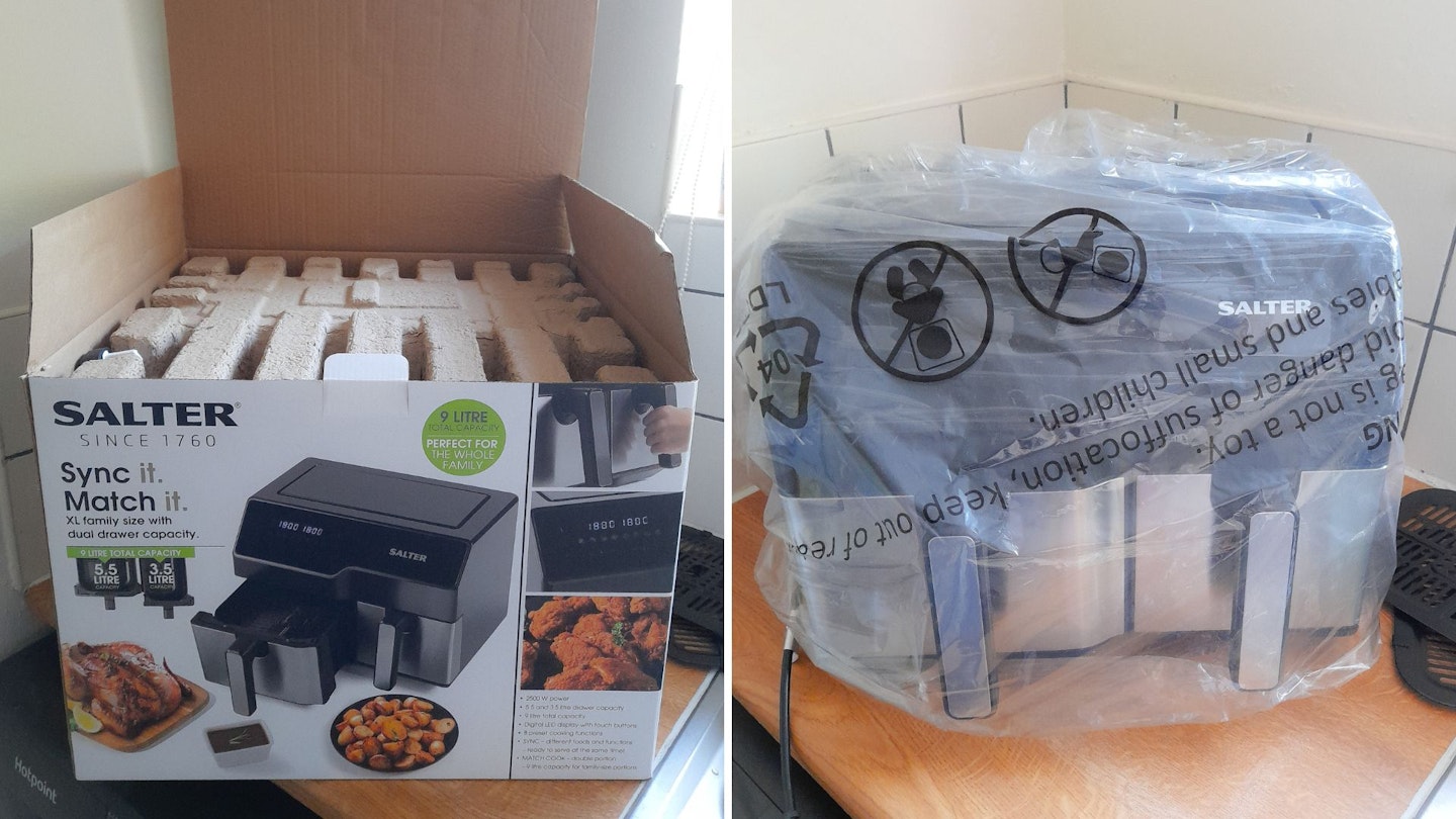 Unboxing the Salter Dual Sector Air Fryer