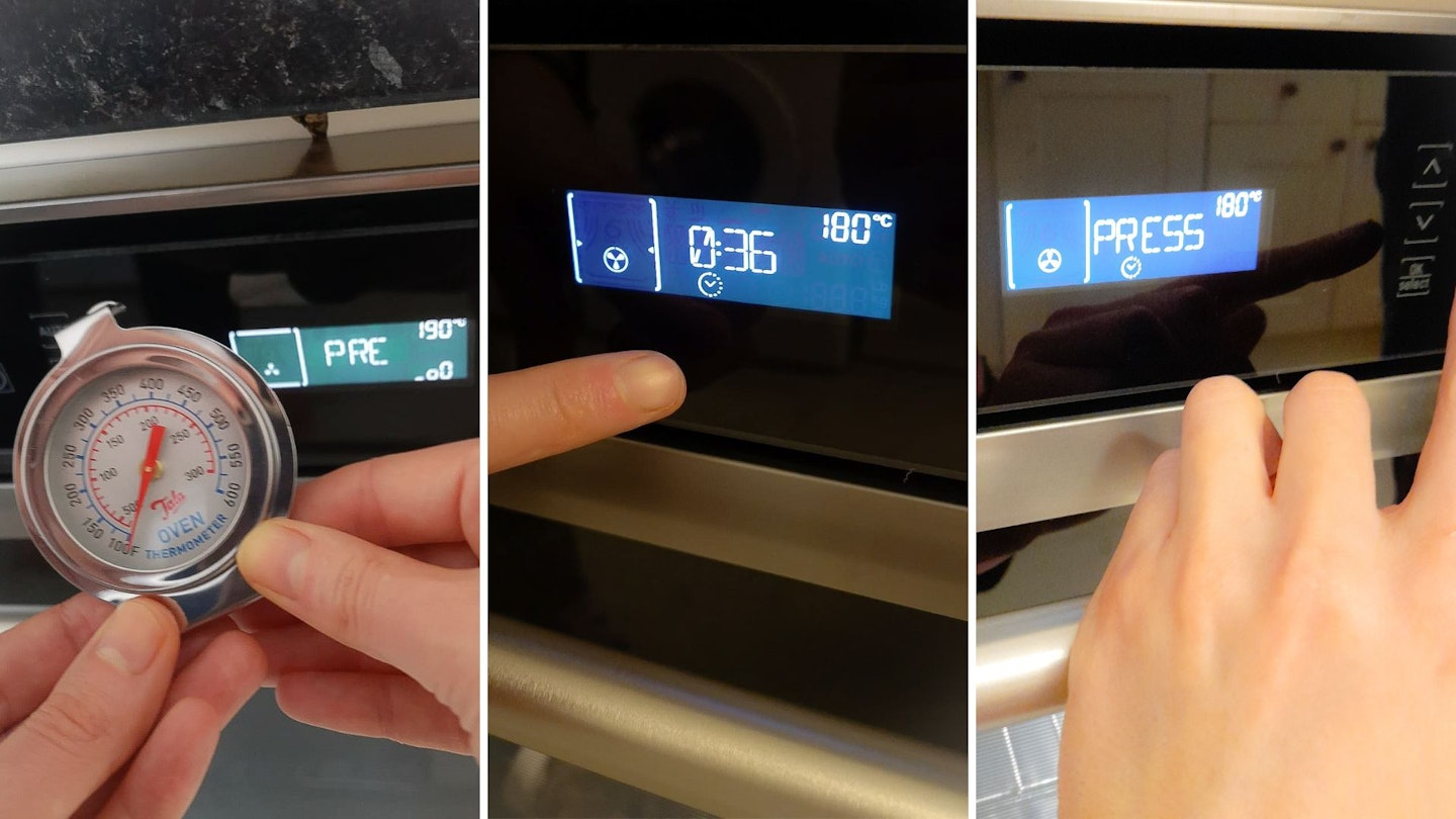 Using the digital controls on the Hotpoint oven