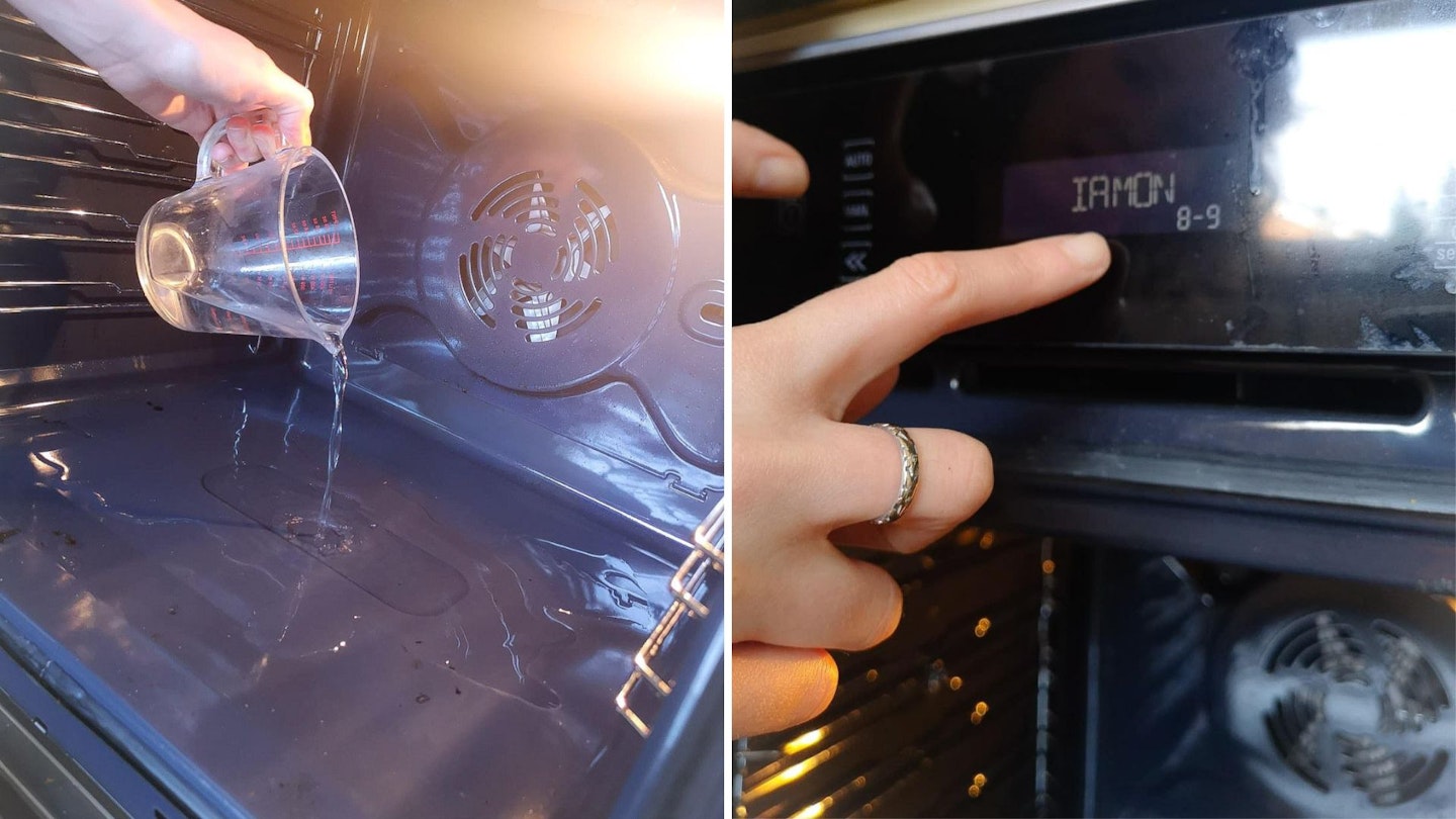 Diamond clean function on the Hotpoint oven
