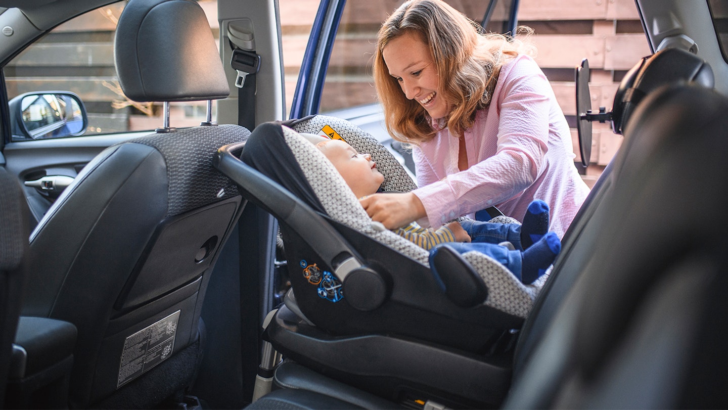 Baby in car seat