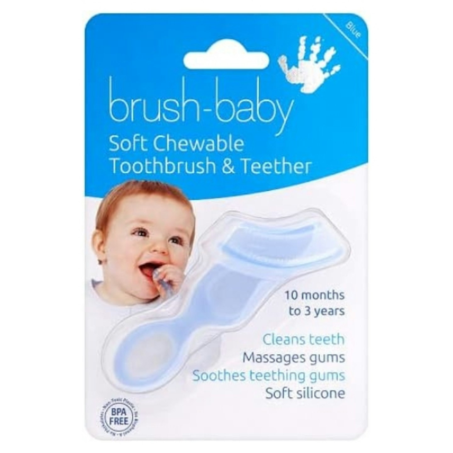 Brush Baby Soft Silicone Chewable Toothbrush and Teether