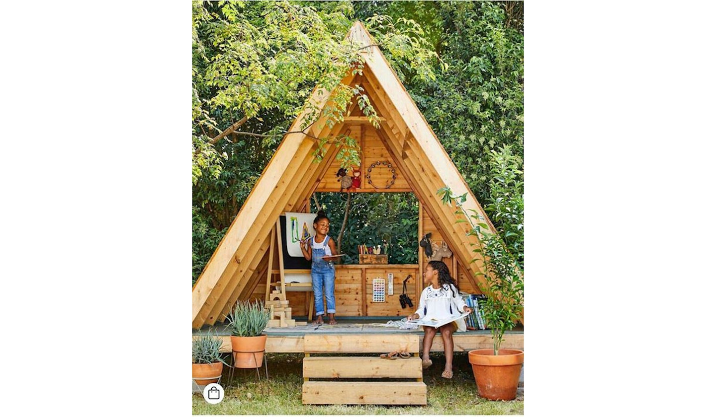 outdoor cabin for kids