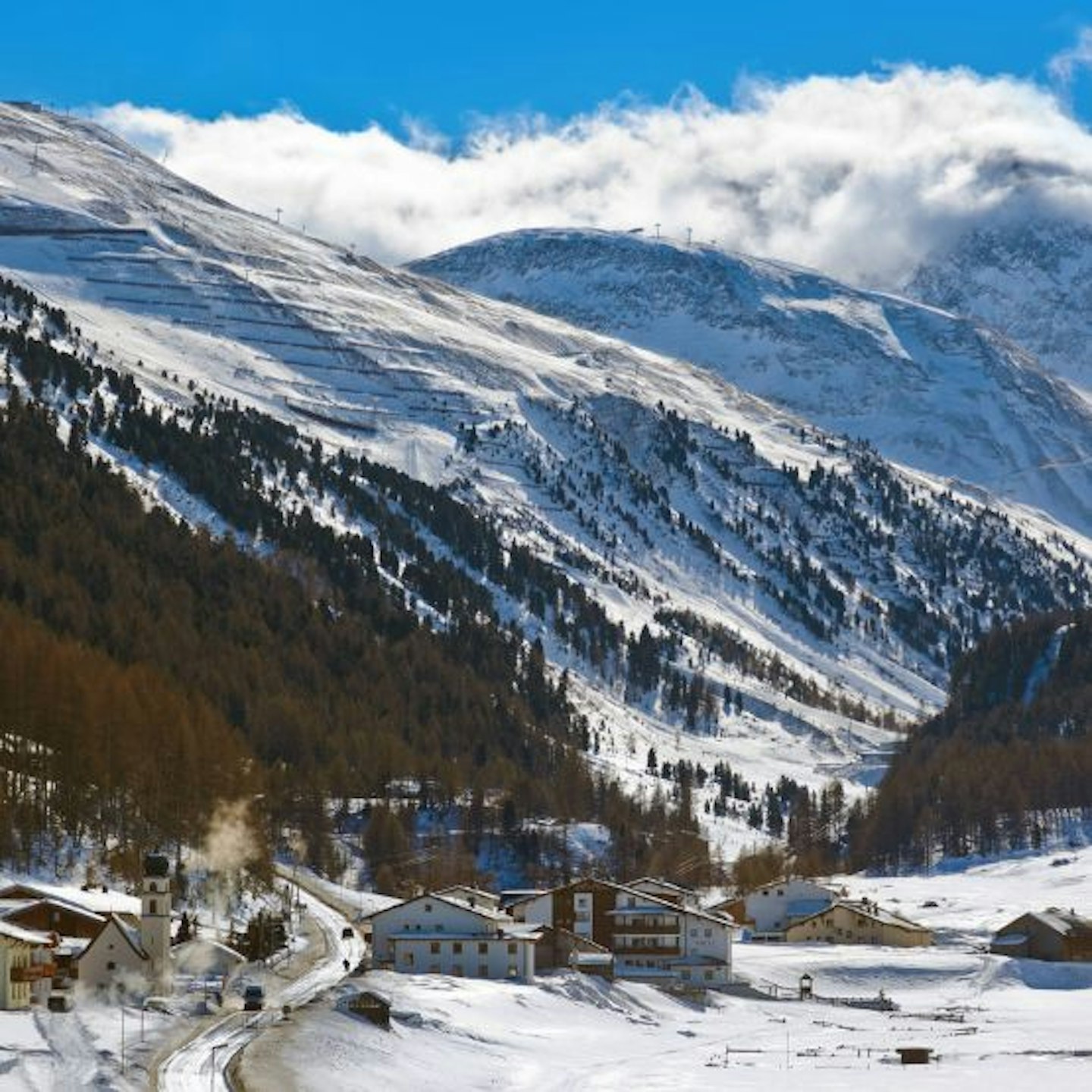 A snowy scene in Obergurgl