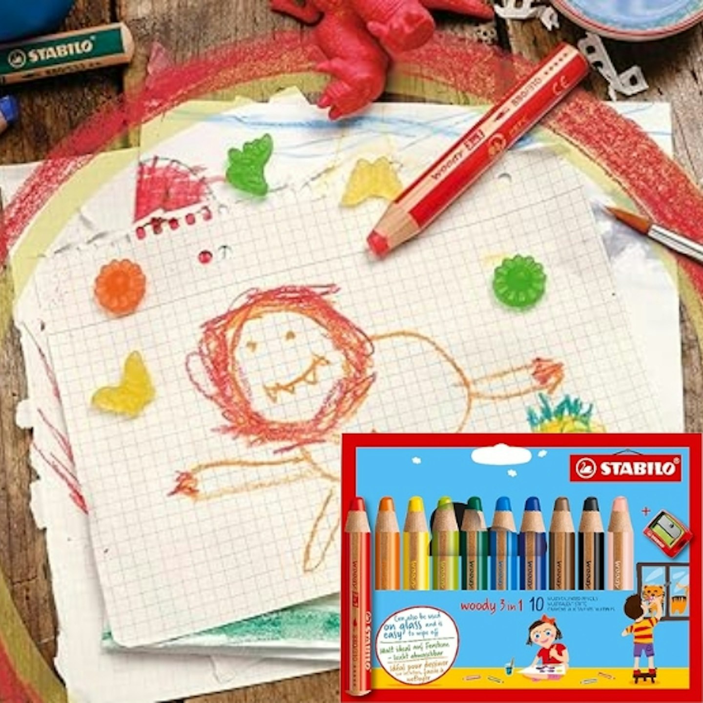STABILO woody 3-in-1 - Multi-Talented Pencil