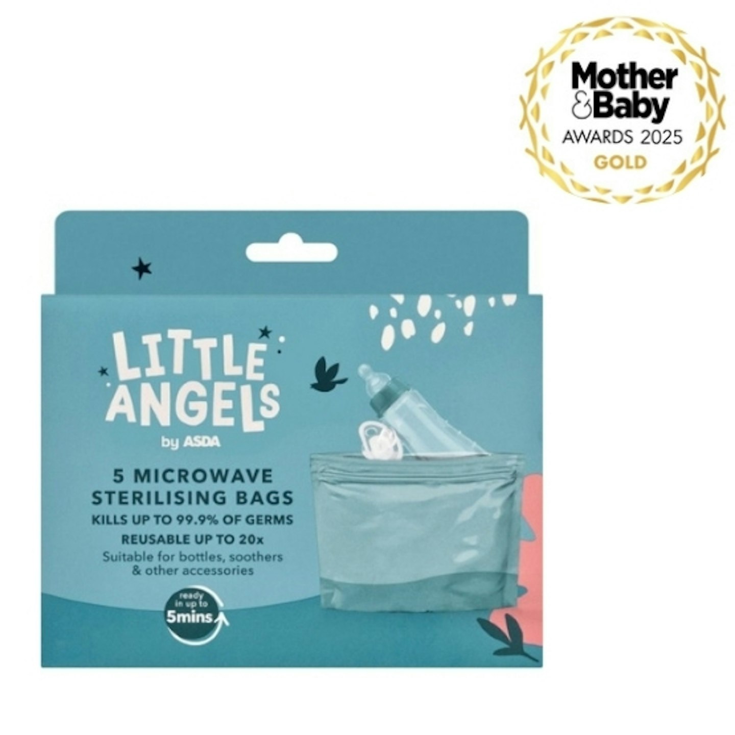 ASDA Little Angels 5 Microwave Sterilising Bags