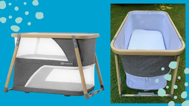 Travel Crib For Toddlers 1-3 Kinderkraft Sofi Portable Travel Crib