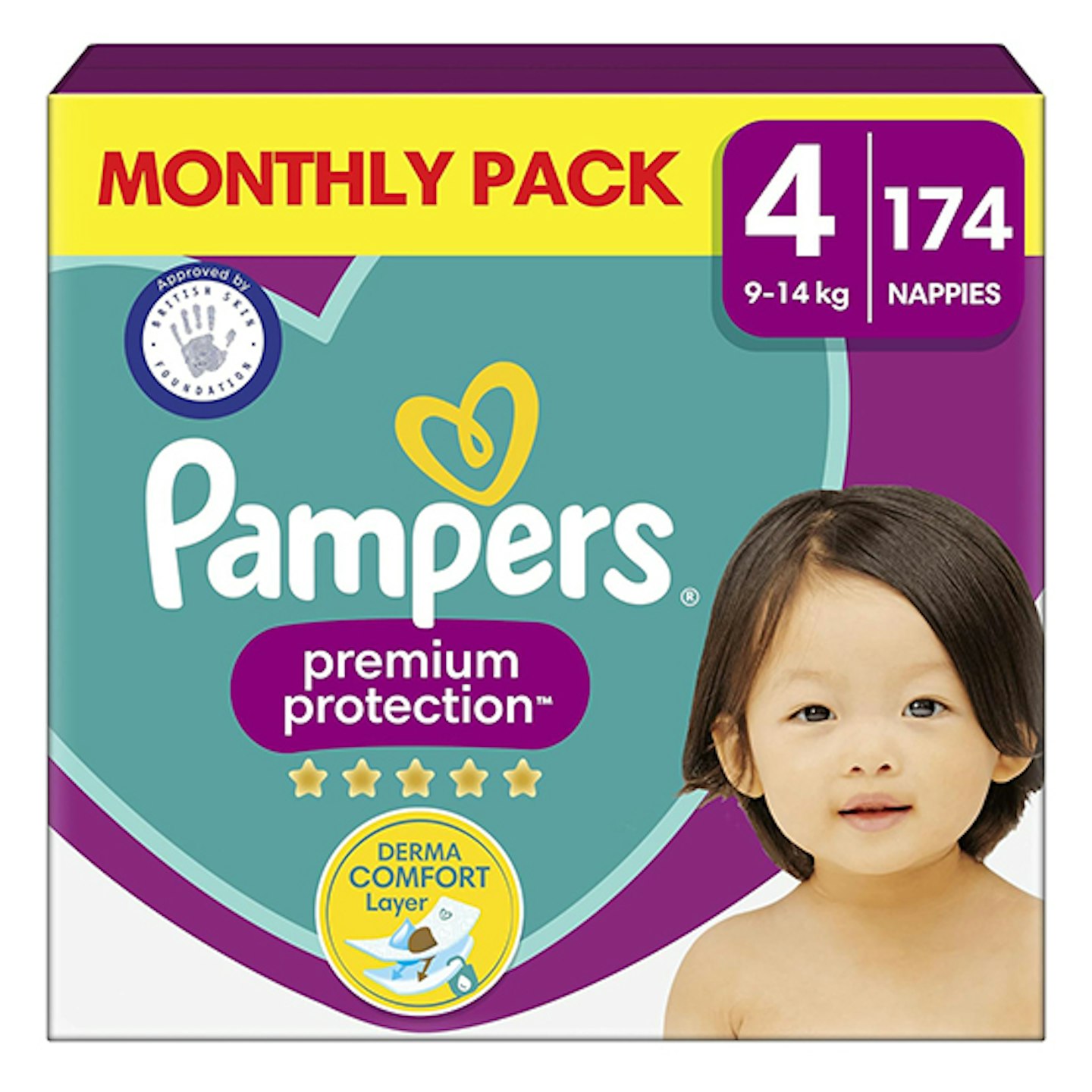 pampers premium protection monthly pack
