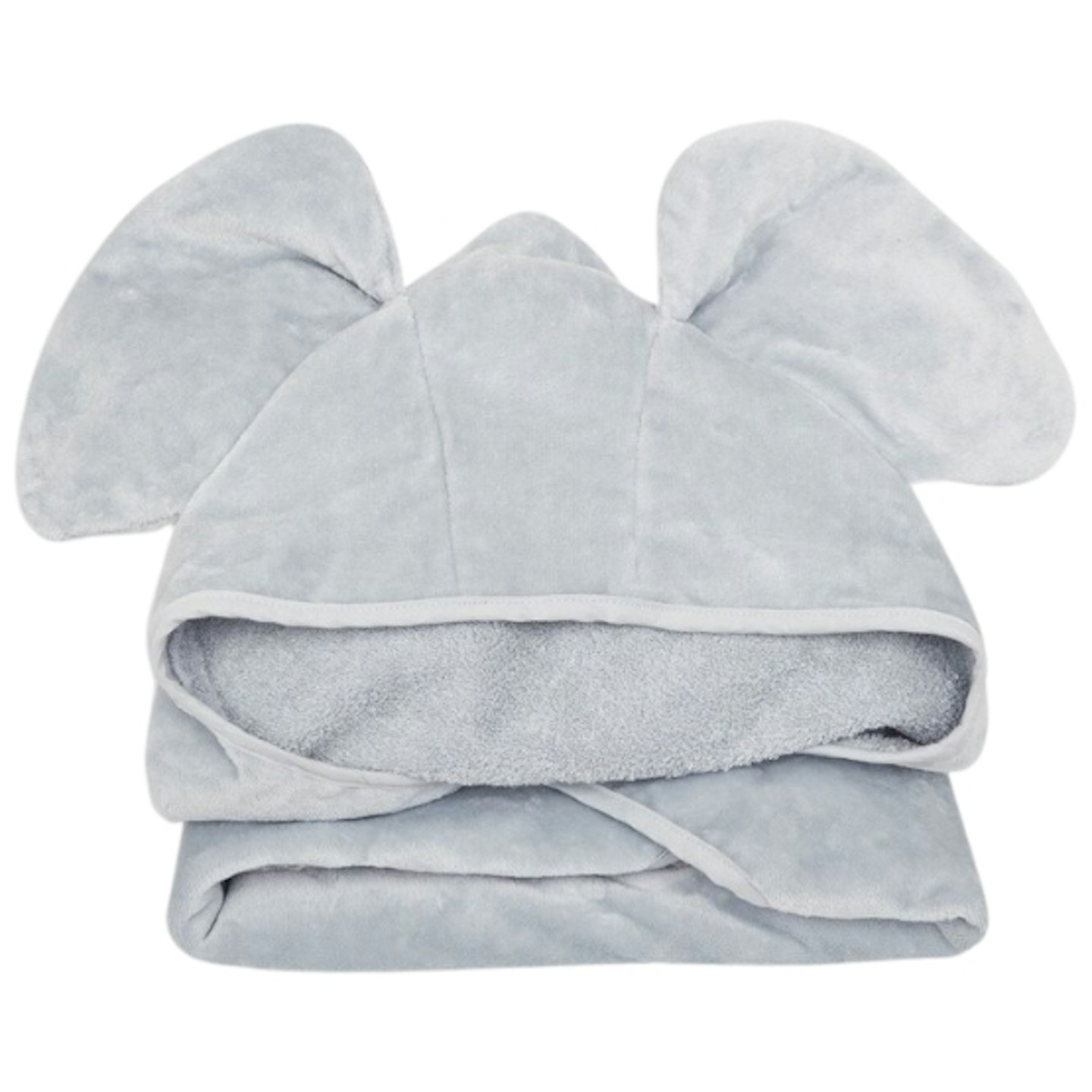 Elephant Hooded Towel in Grey