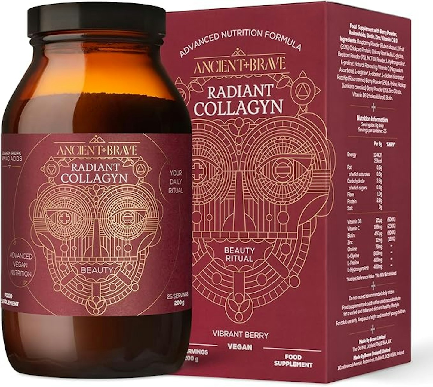 Image of raspberry vegan collagen
