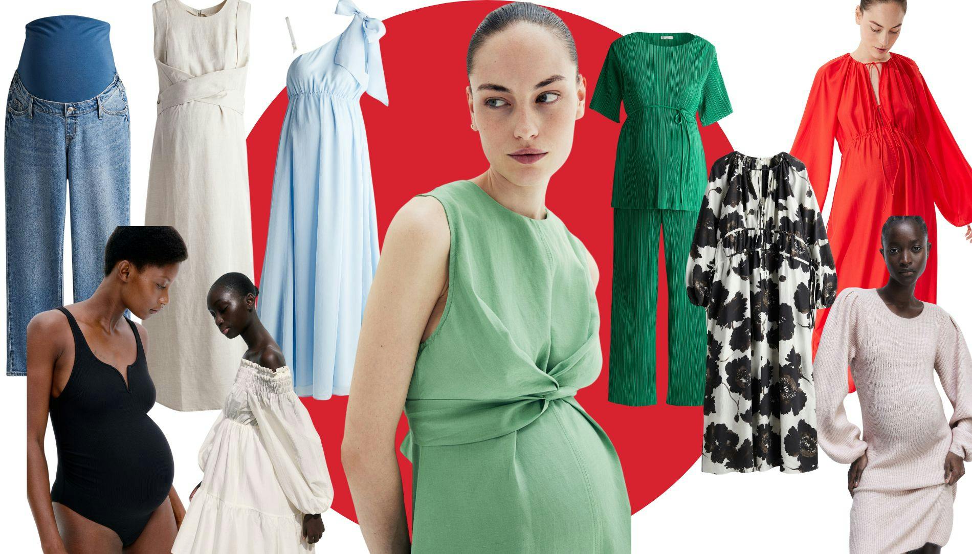h&m green maternity dress Yumi Green Satin Cowl Neck Midi Slip Dress main image 0