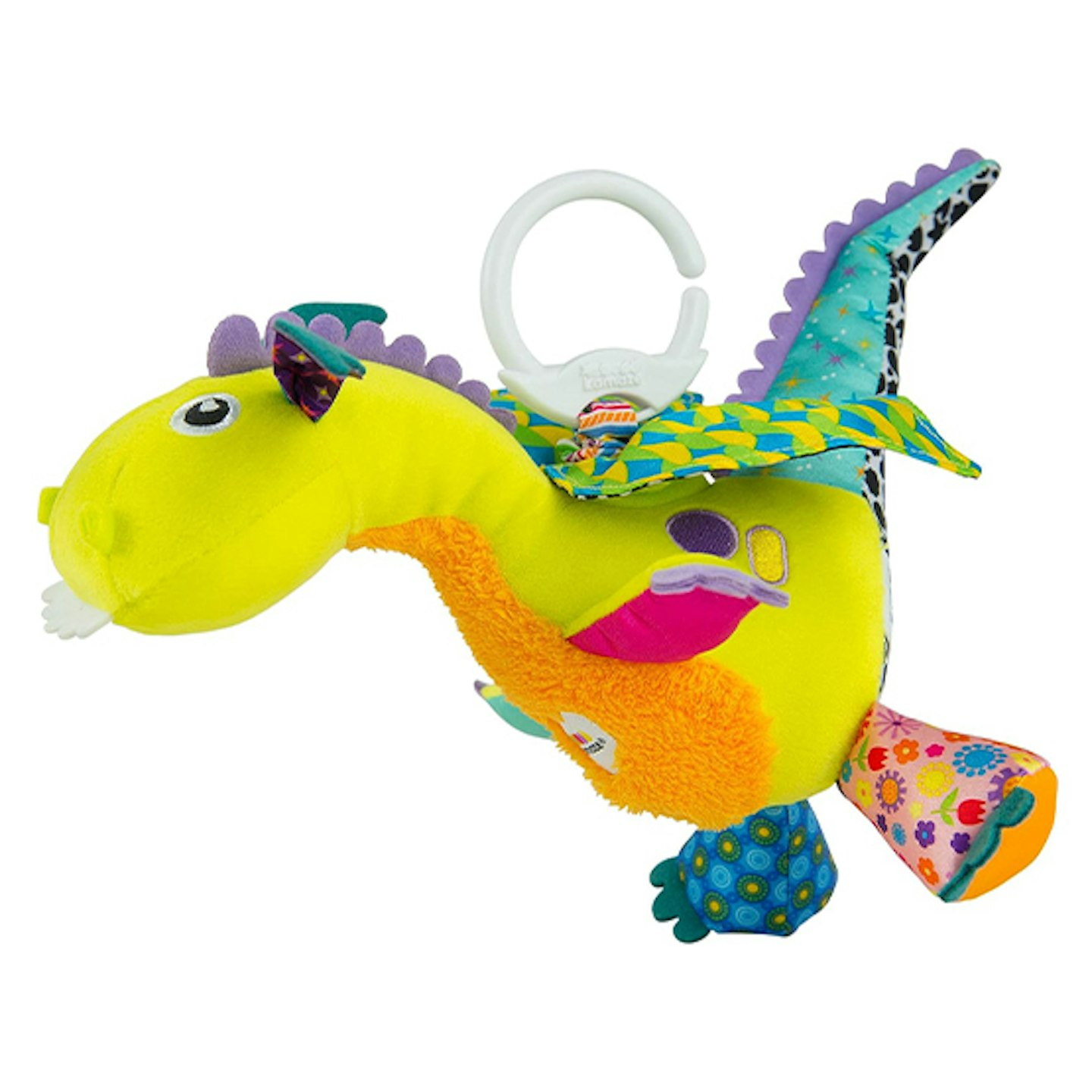 Flip flap dragon pram toy