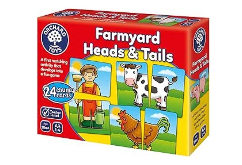 Orchard Toys Farmyard Heads and Tails matching game