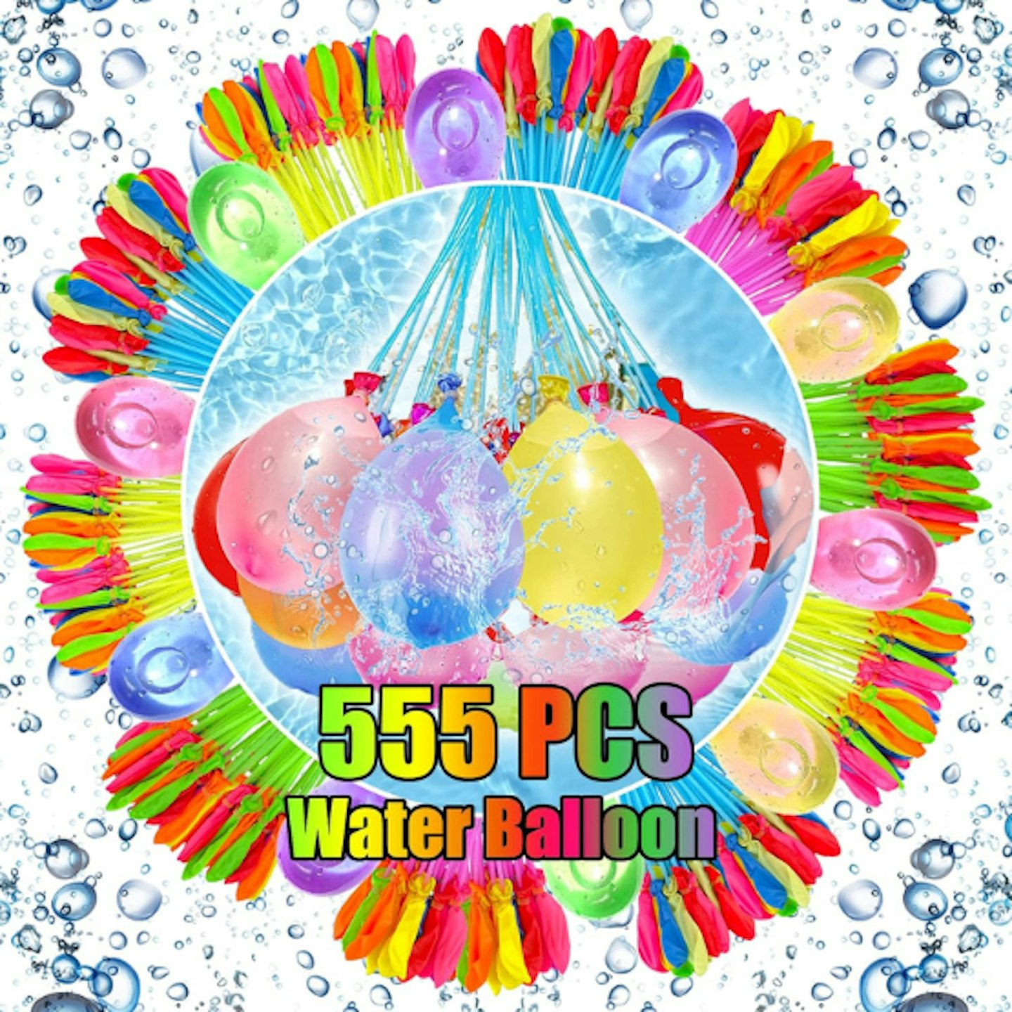 555 Pack Rapid-Fill Self-Sealing Water Balloons best garden games