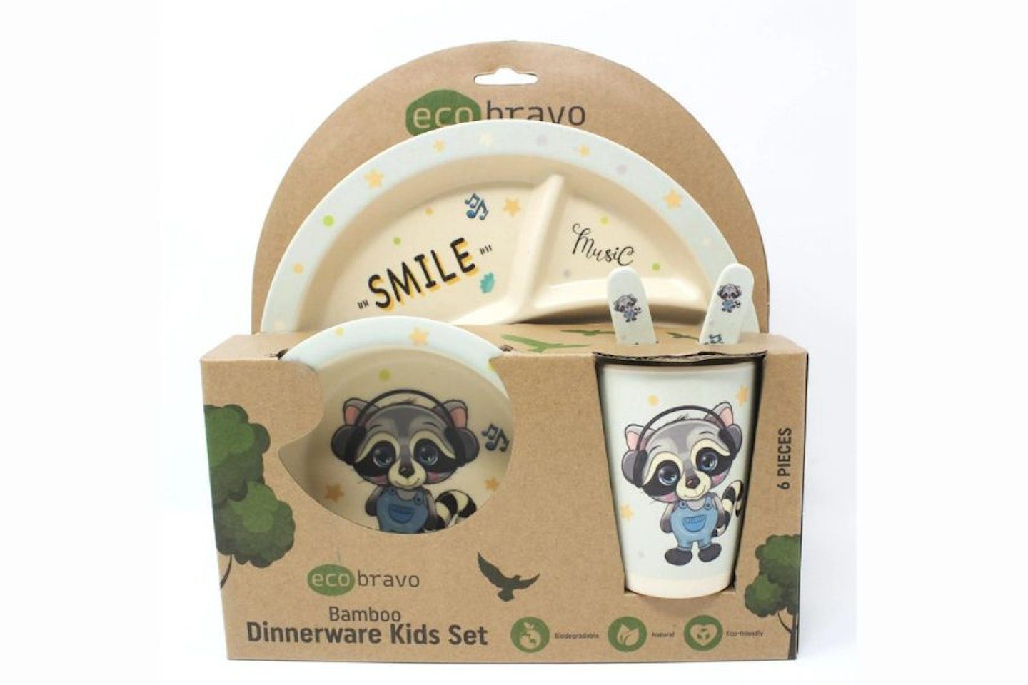 ecogienic Bamboo Dinner Set for Kids