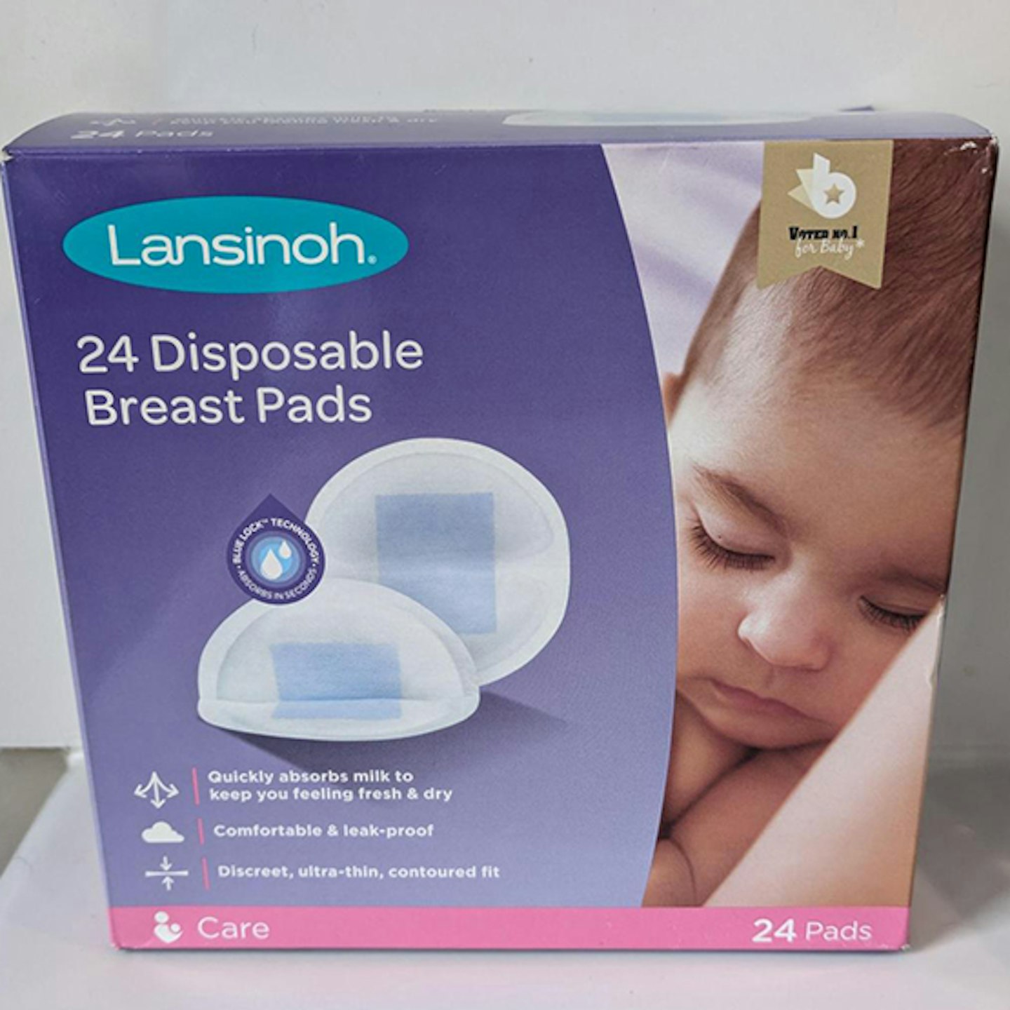 lansinoh disposable breast pads box