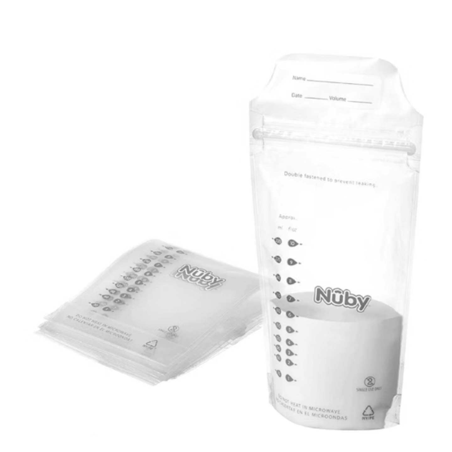 Nuby Natural Touch Breast Milk Storage Bags 25 Pack