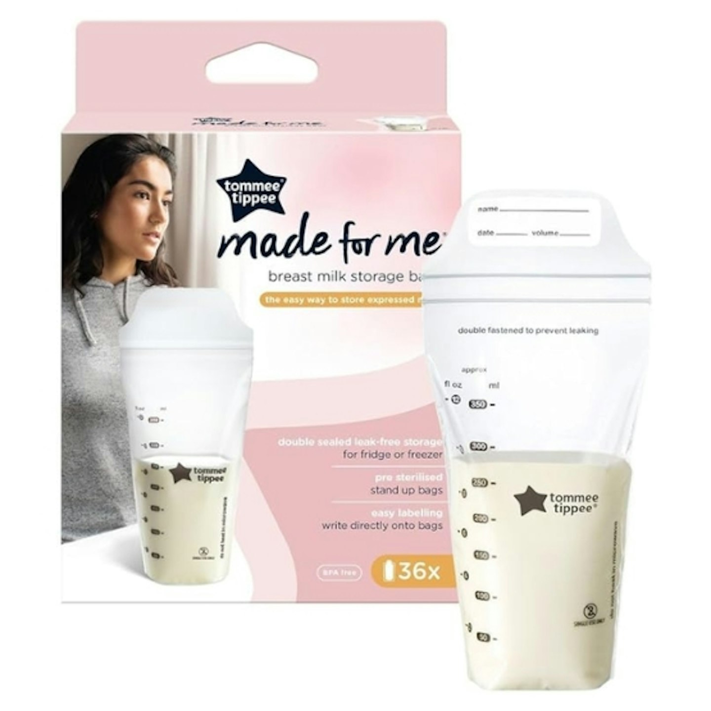 Tommee Tippee Breast Milk Storage Bags 36 Pack