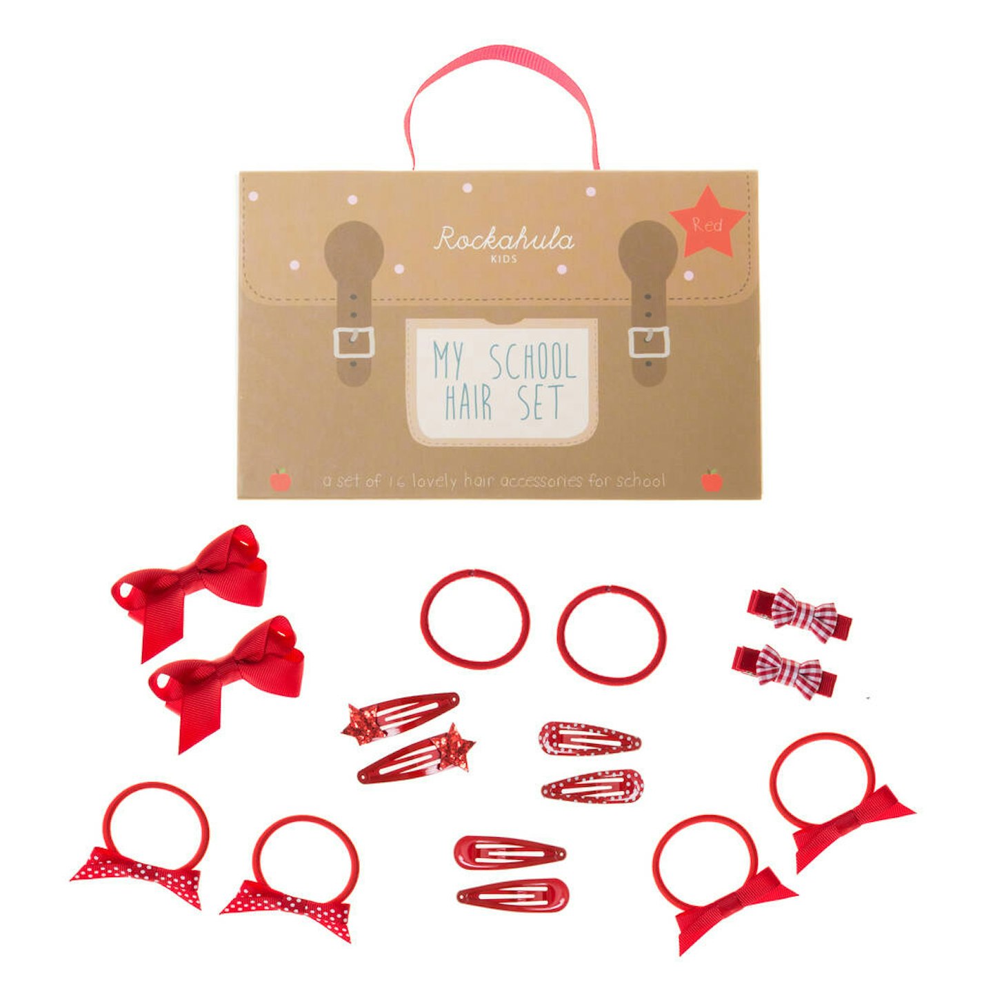 My School Hair Set Red