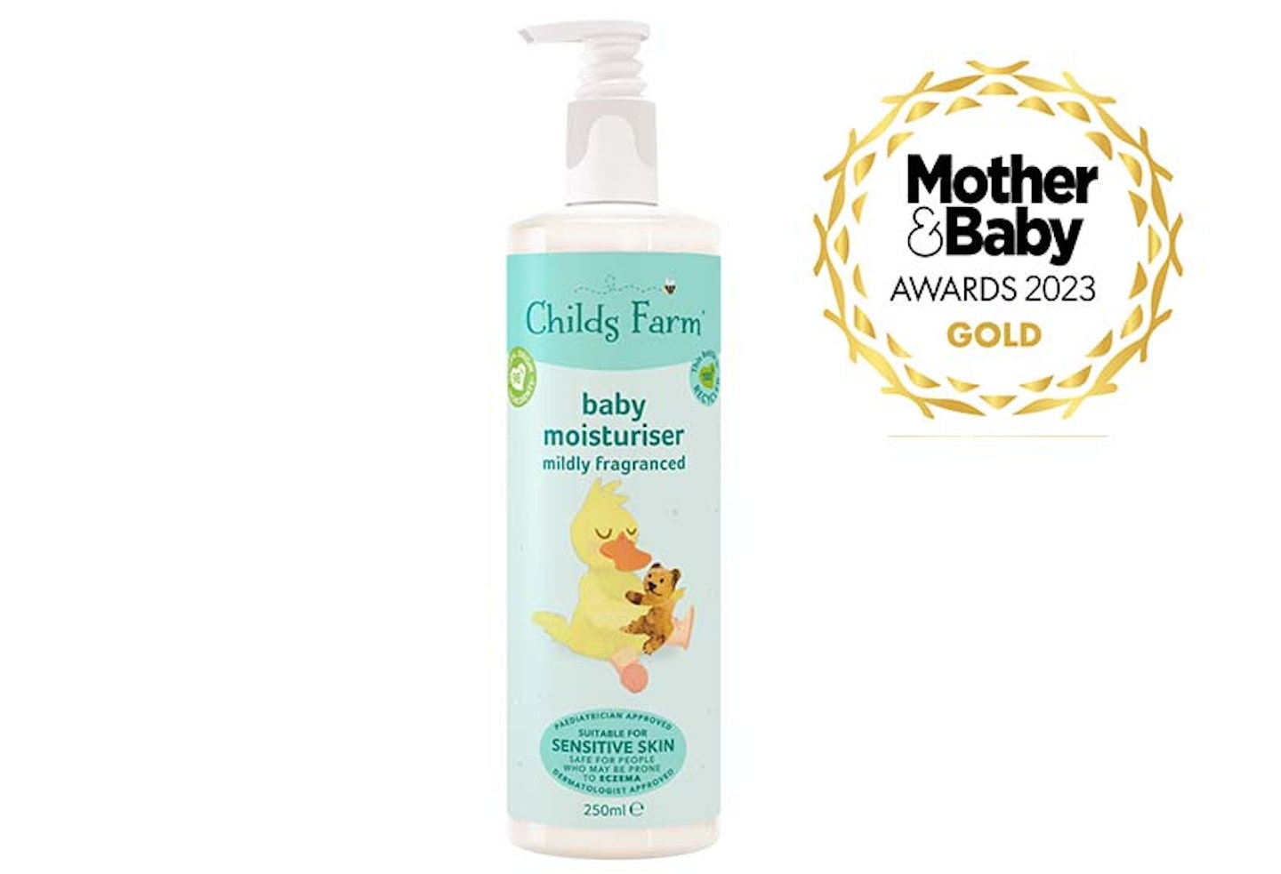 Childs Farm Baby Moisturiser Mildly Fragranced M&B awards 2023