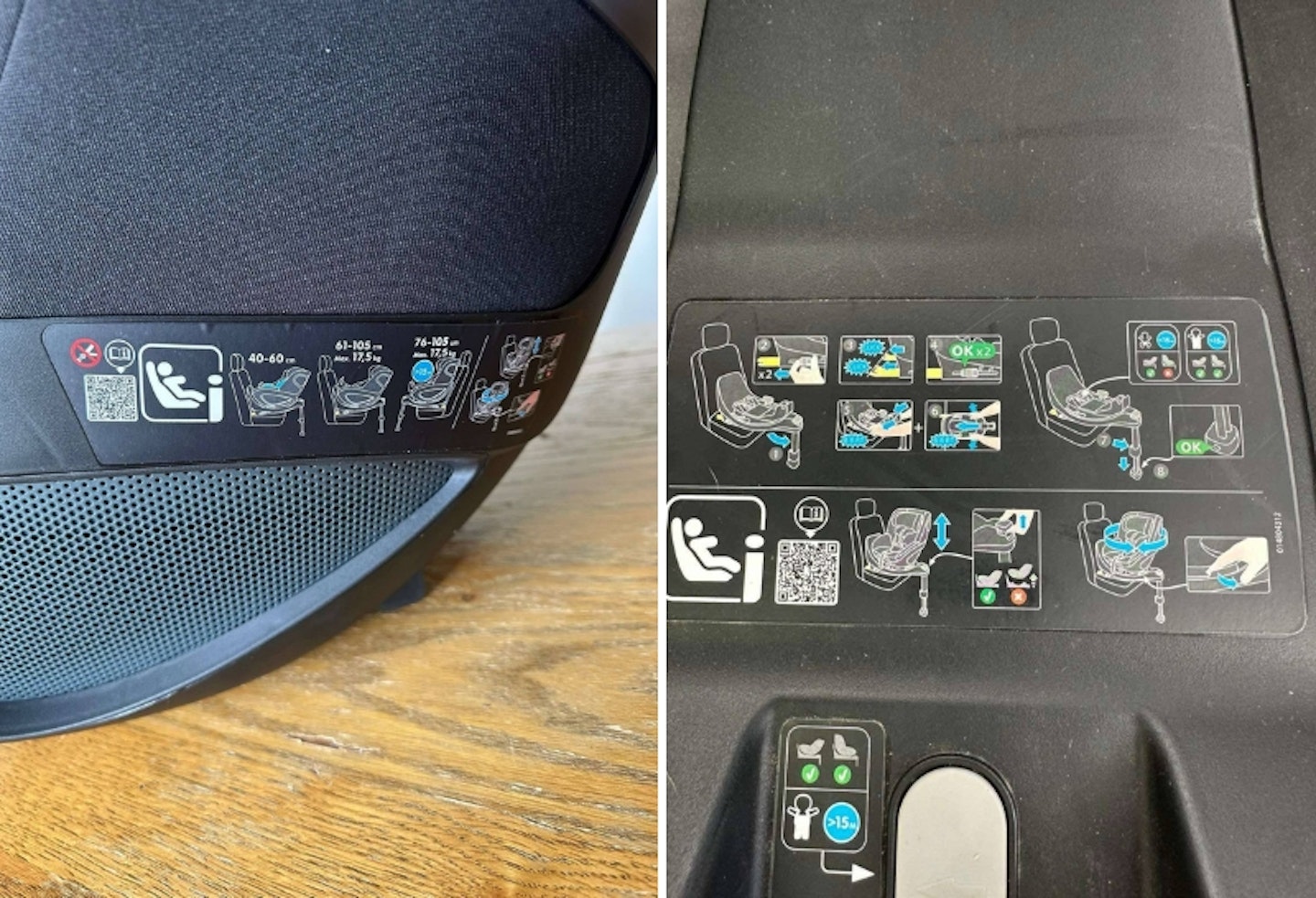 safety features on the Maxi-Cosi Pearl 360 with FamilyFix 360 Base