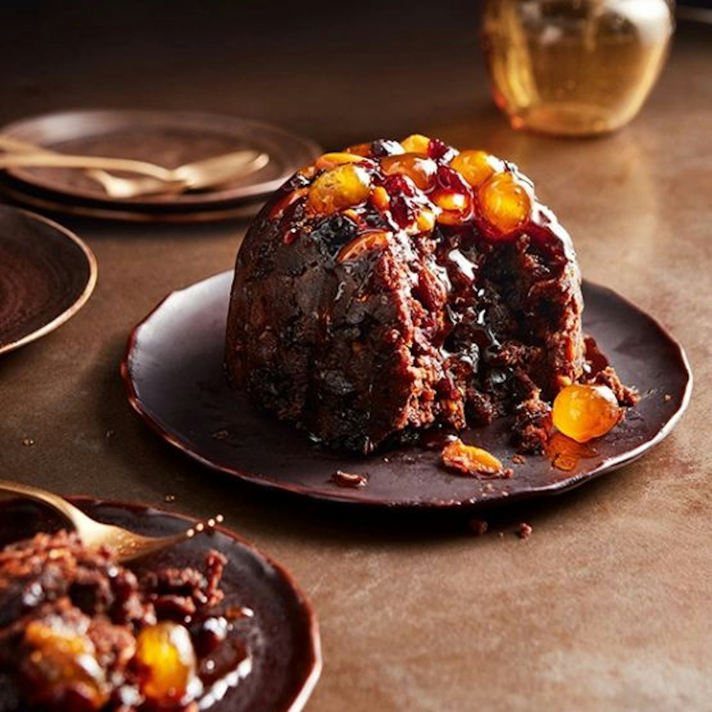 No.1 Jewelled COINTREAU & Cranberry Christmas Pudding