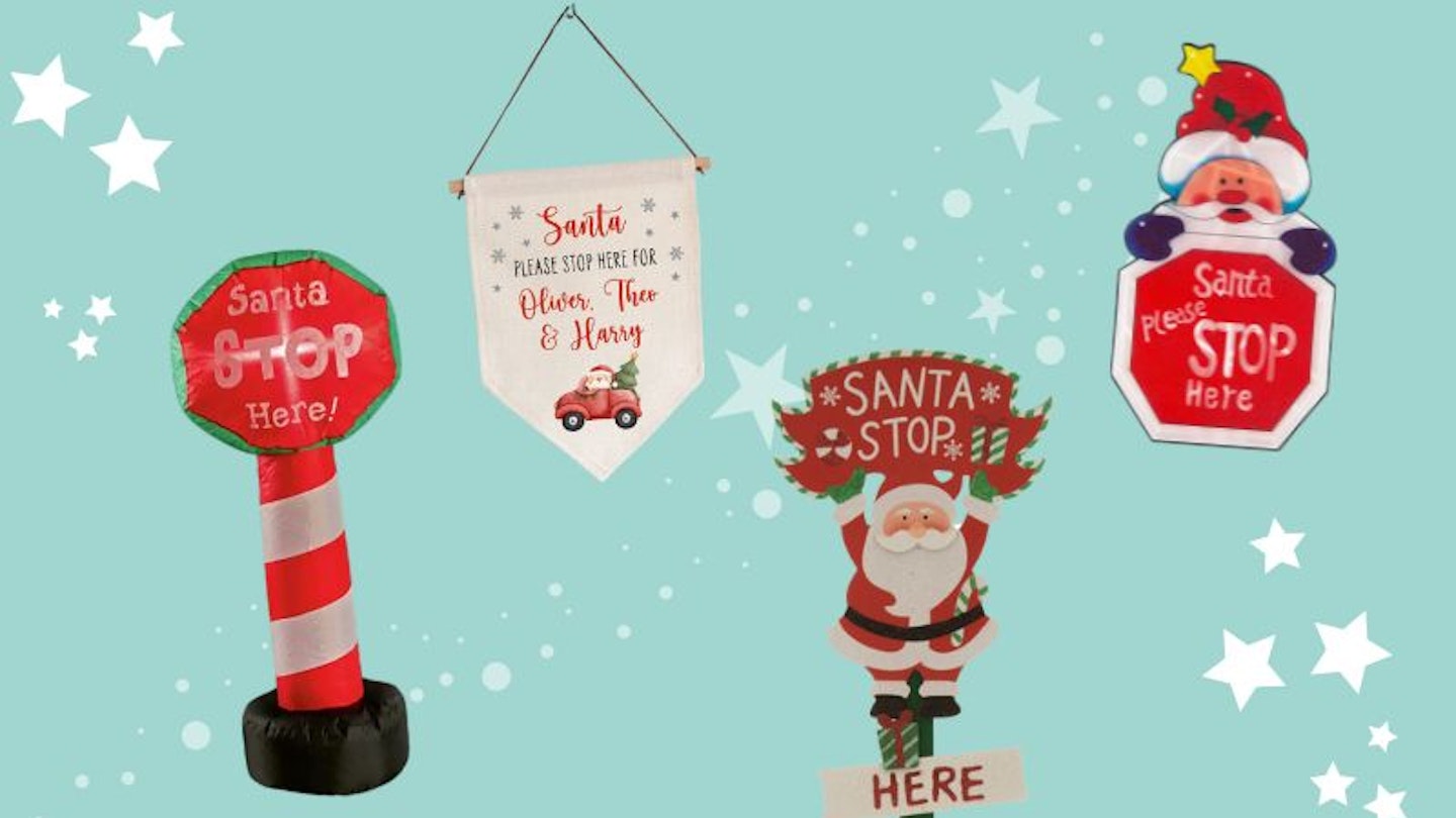 Panneau « Santa, Stop HERE » pour enfants, Noël, shopping, vacances | intérieur/extérieur | 50,8 cm de haut Panneau « Santa, Stop HERE » pour enfants, Noël, shopping, vacances | intérieur/extérieur | 50,8 cm de haut
