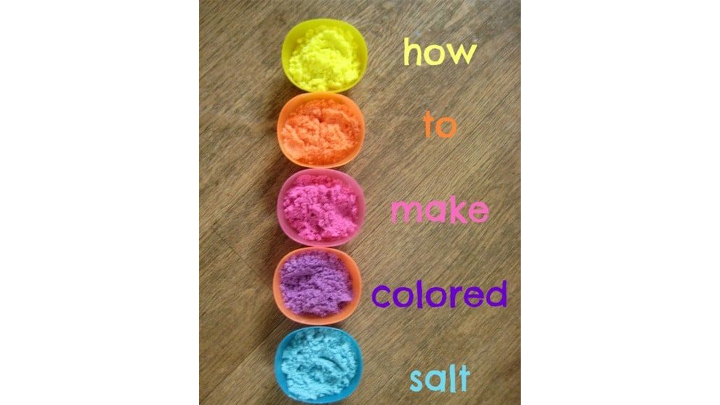 rangoli coloured salt