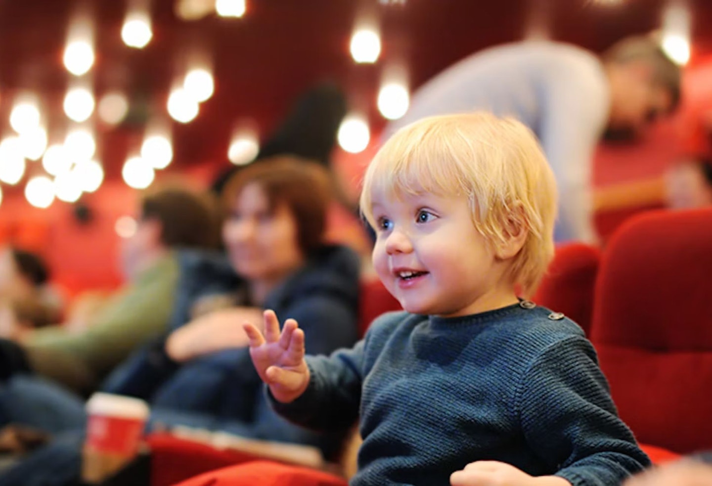 Toddler in the cinema