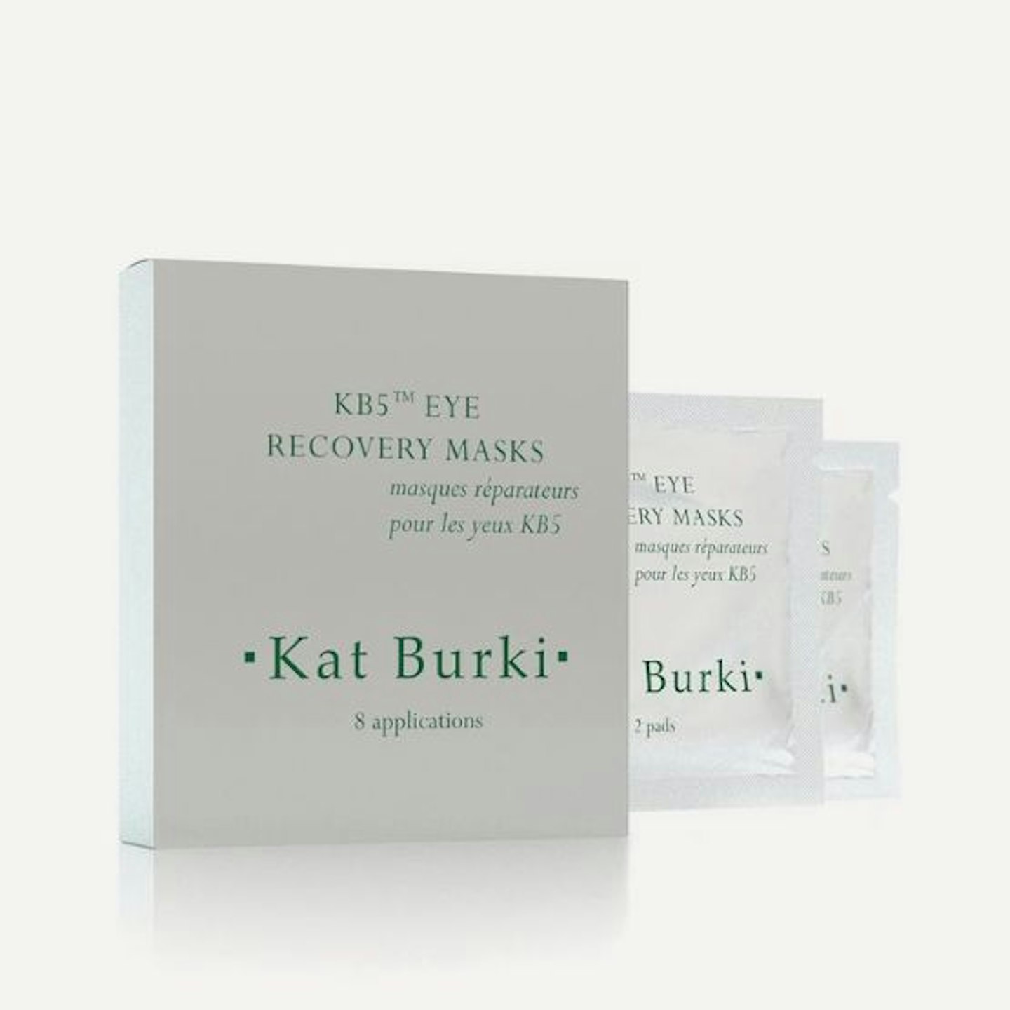 A box of Kat Burki Eye Recovery Masks