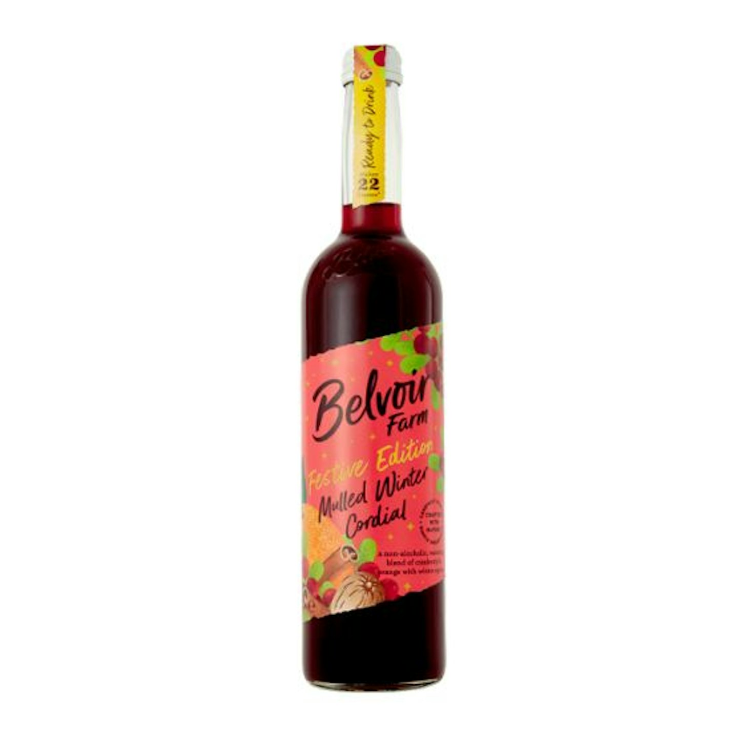 A bottle of Belvoir Mulled Winter Punch