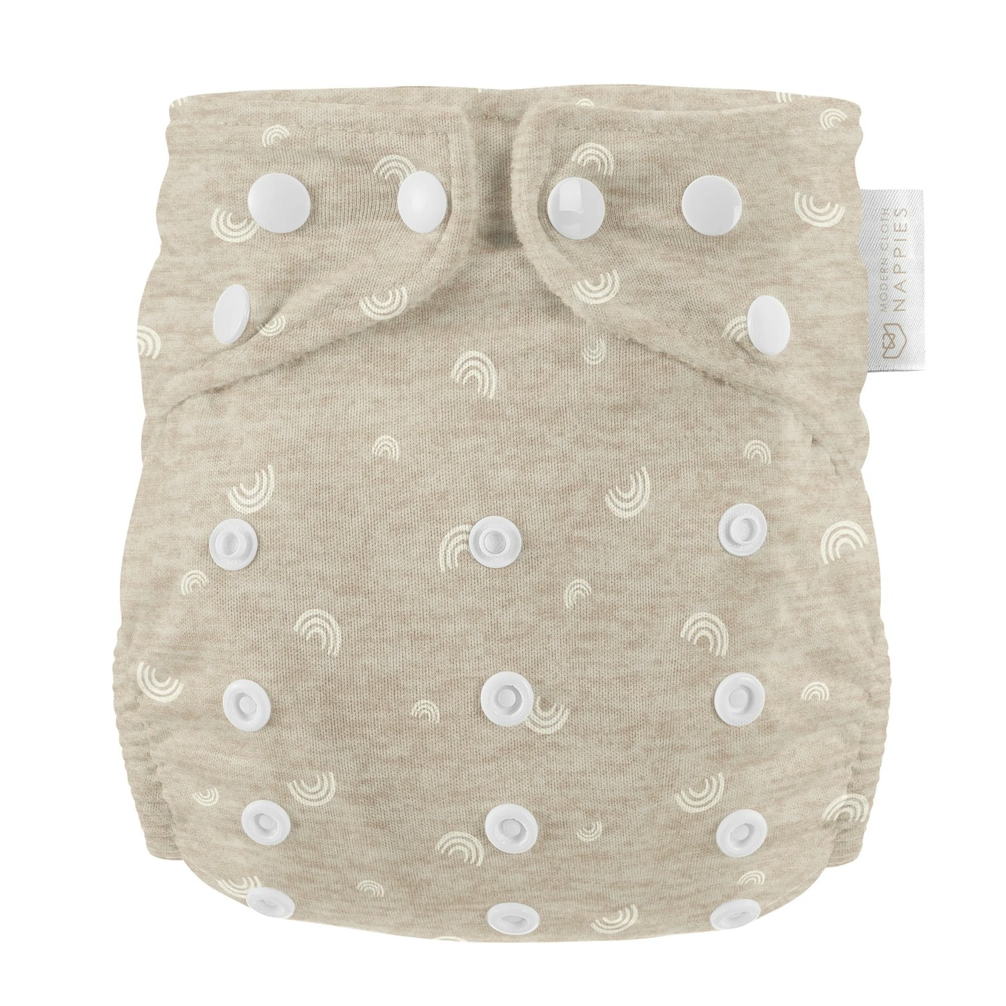 One Size All-In-One Reusable Cloth Nappy - Rainbow Oatmeal