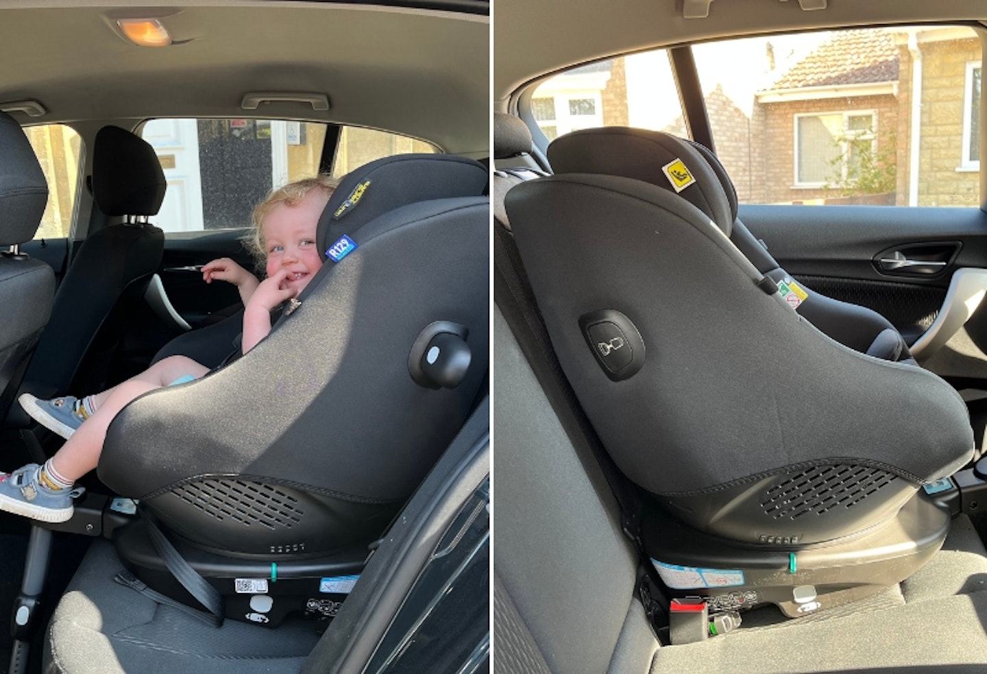 young child forward facing in the Graco Turn2Me 360°