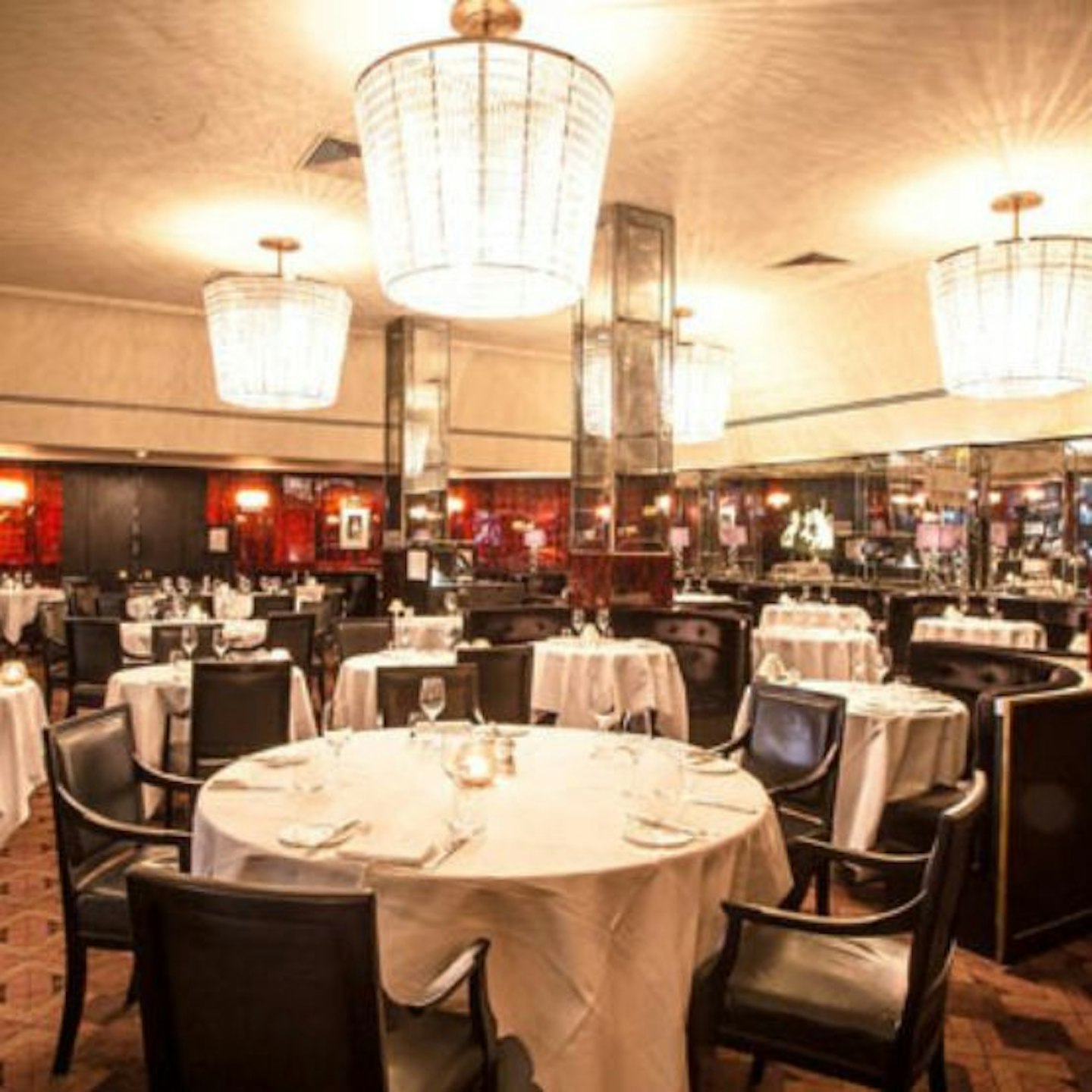 The dining room at the Savoy Grill