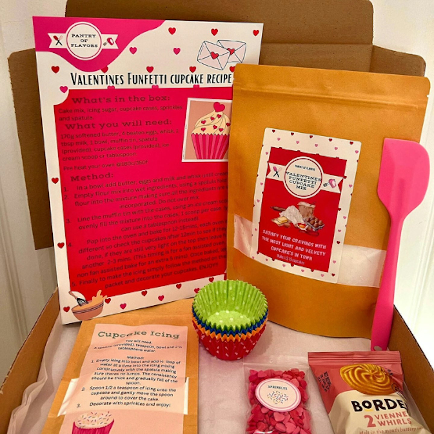 Valentines Day Funfetti Cupcake Baking Kit