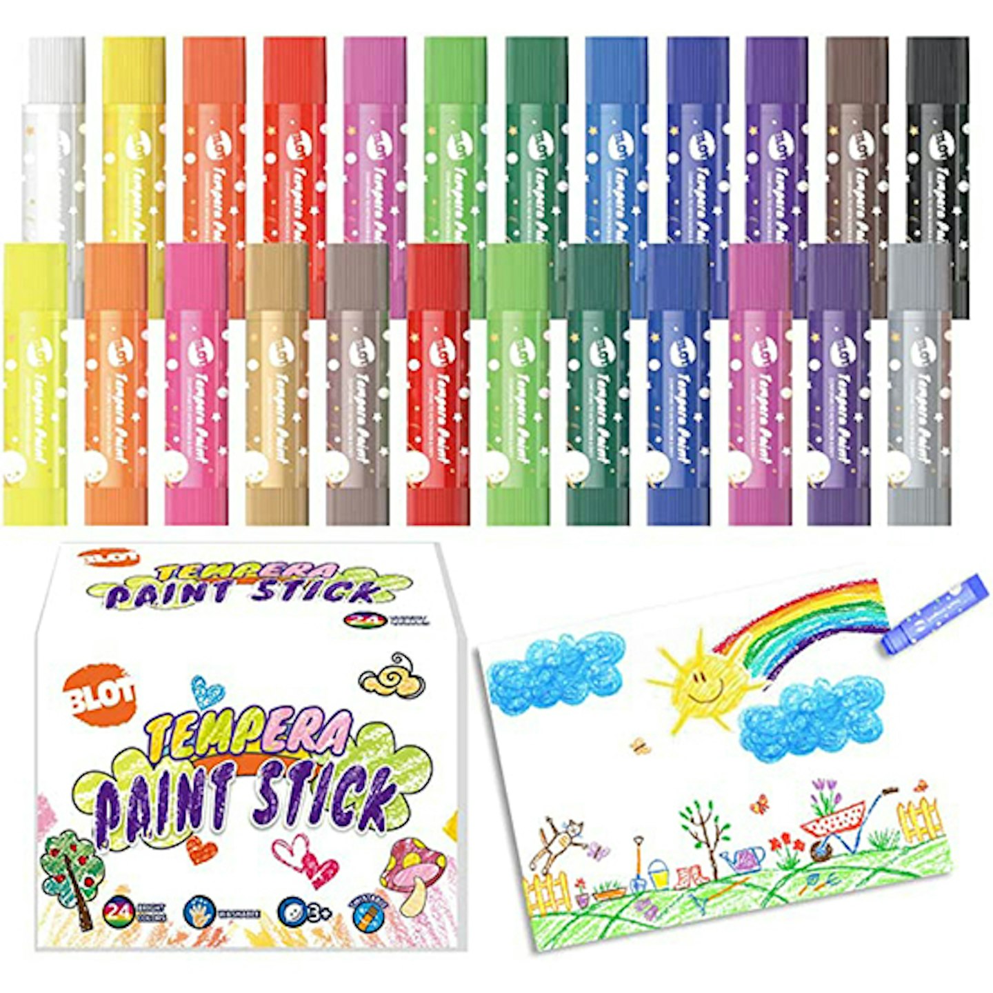 Tempera Paint Sticks for Kids