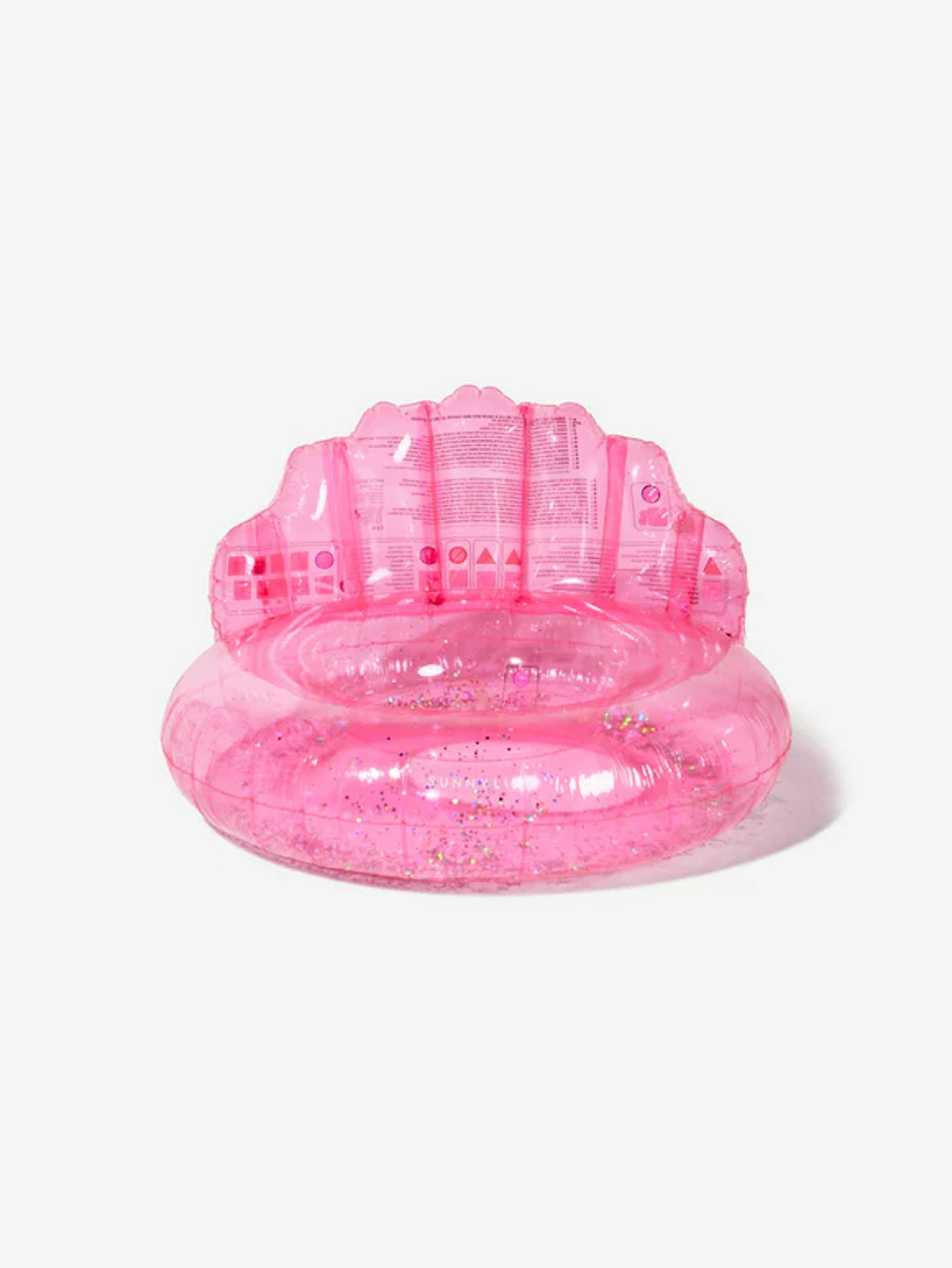 SUNNYLIFE Shell Luxe Pool Ring in Pink